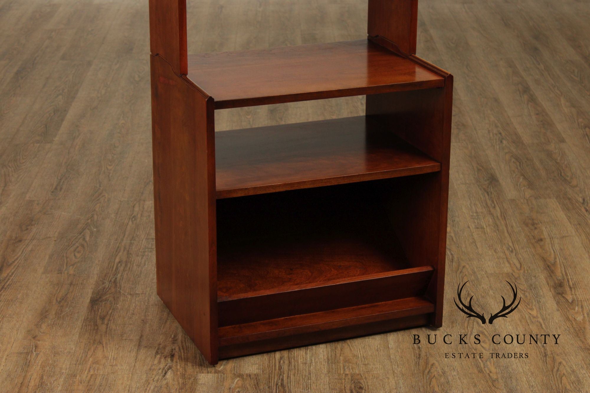 Mid Century Modern Pair of Walnut Bookcases
