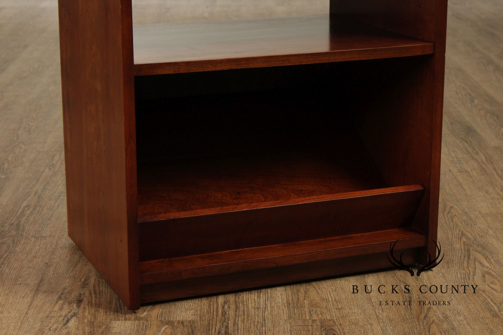 Mid Century Modern Pair of Walnut Bookcases