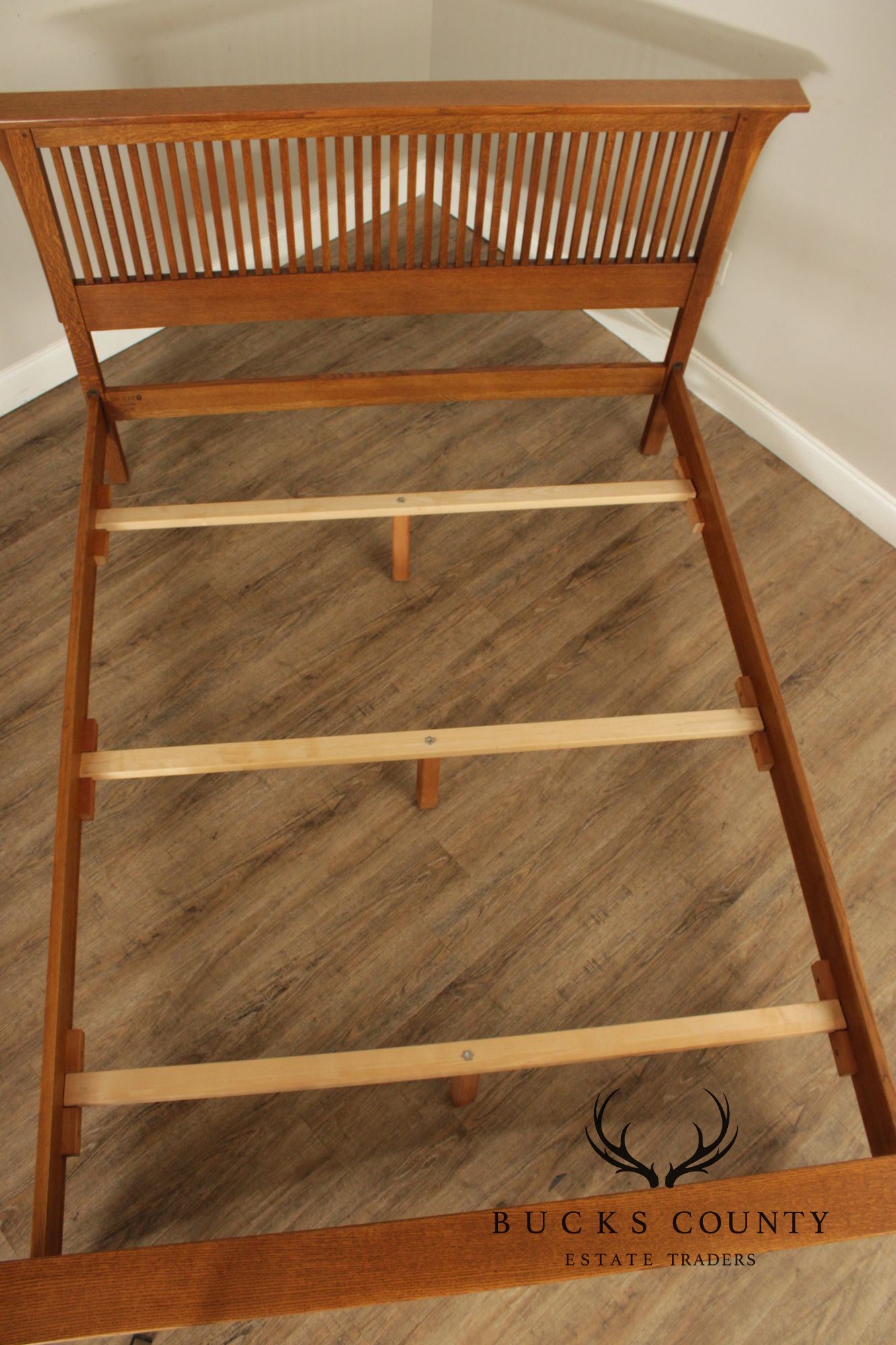 Stickley Mission Collection Oak Queen Spindle Bed