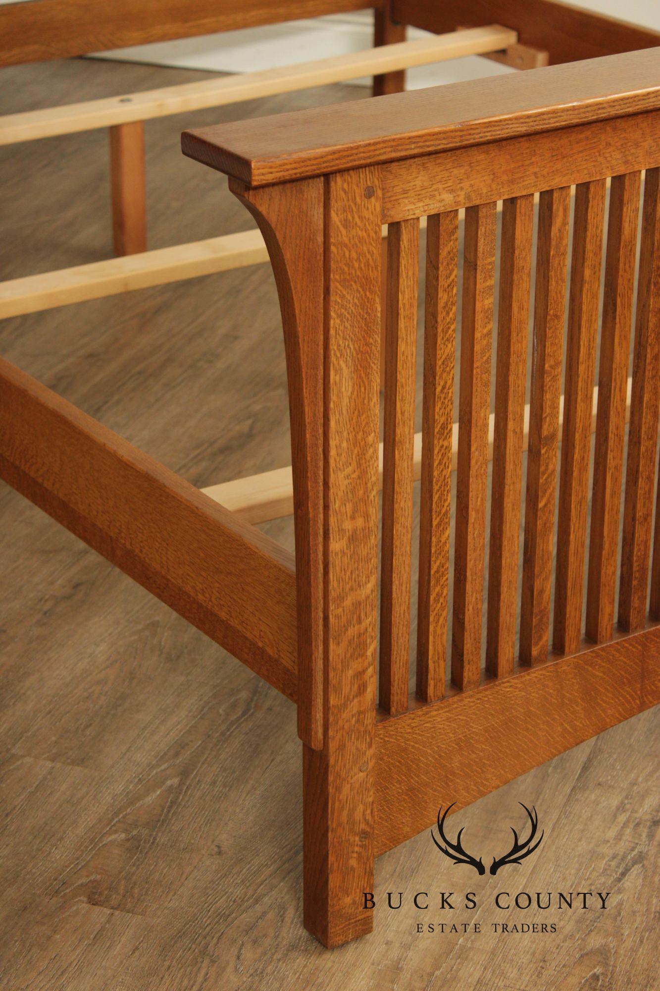 Stickley Mission Collection Oak Queen Spindle Bed