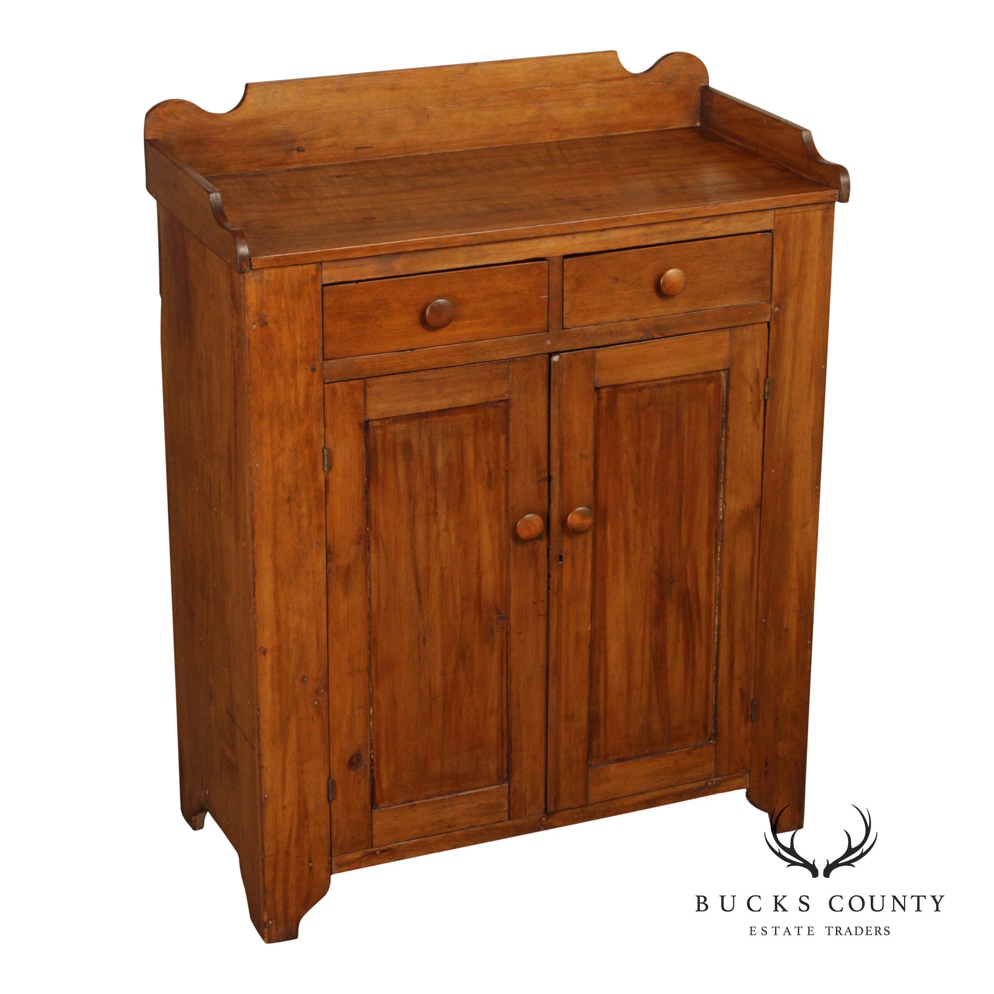Antique Country Pine Jelly Cupboard