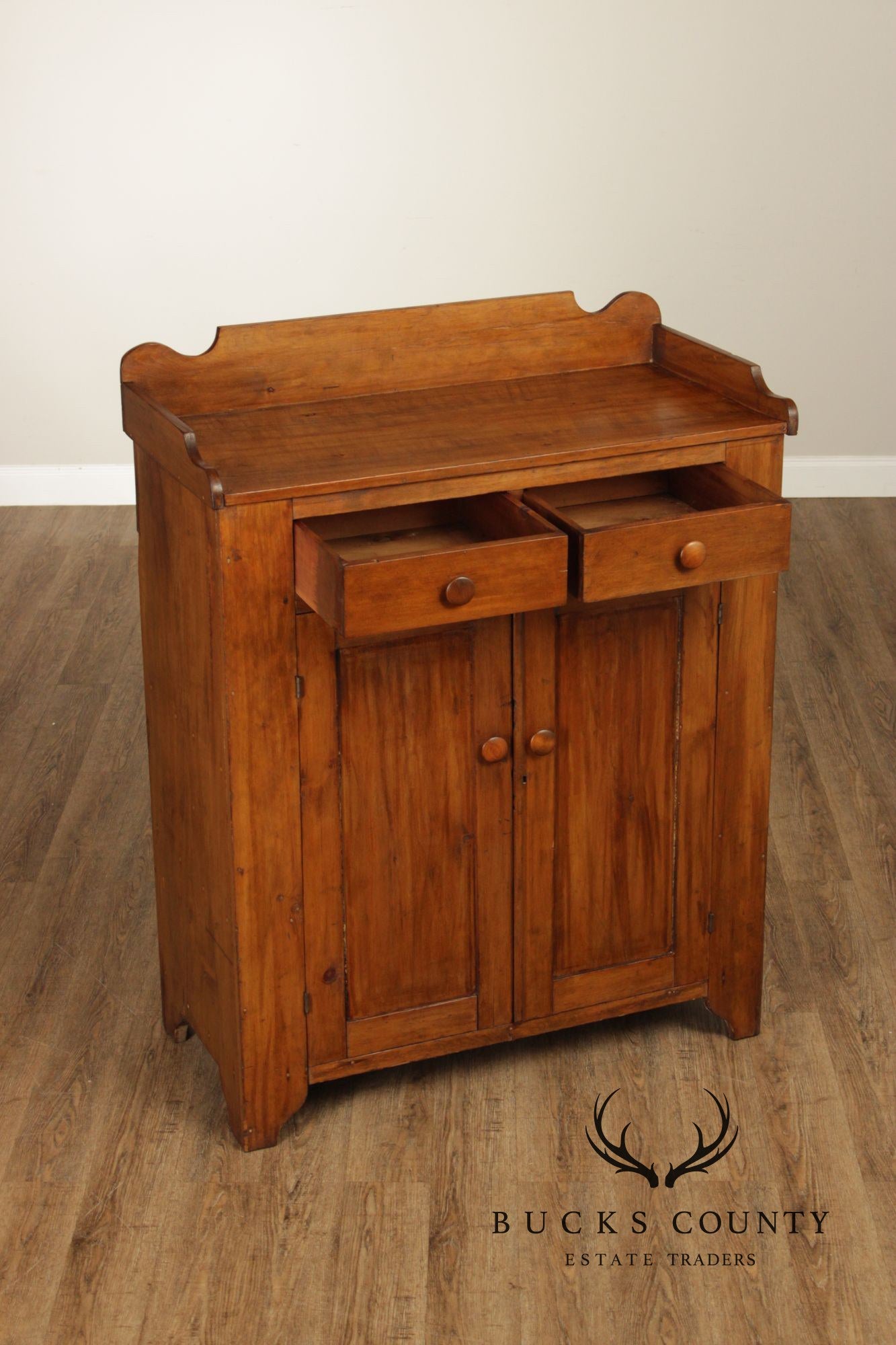 Antique Country Pine Jelly Cupboard