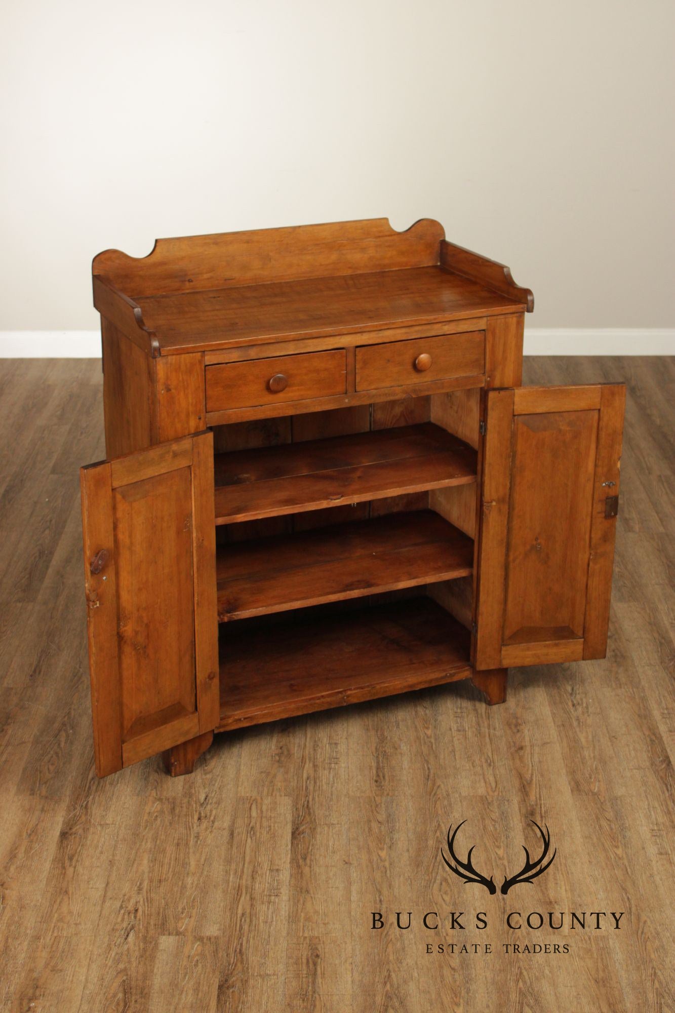 Antique Country Pine Jelly Cupboard