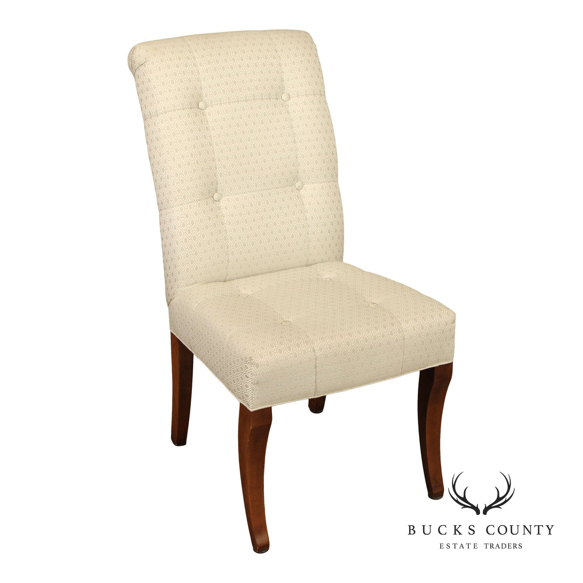 Ethan Allen Button-Tufted Slipper Chair