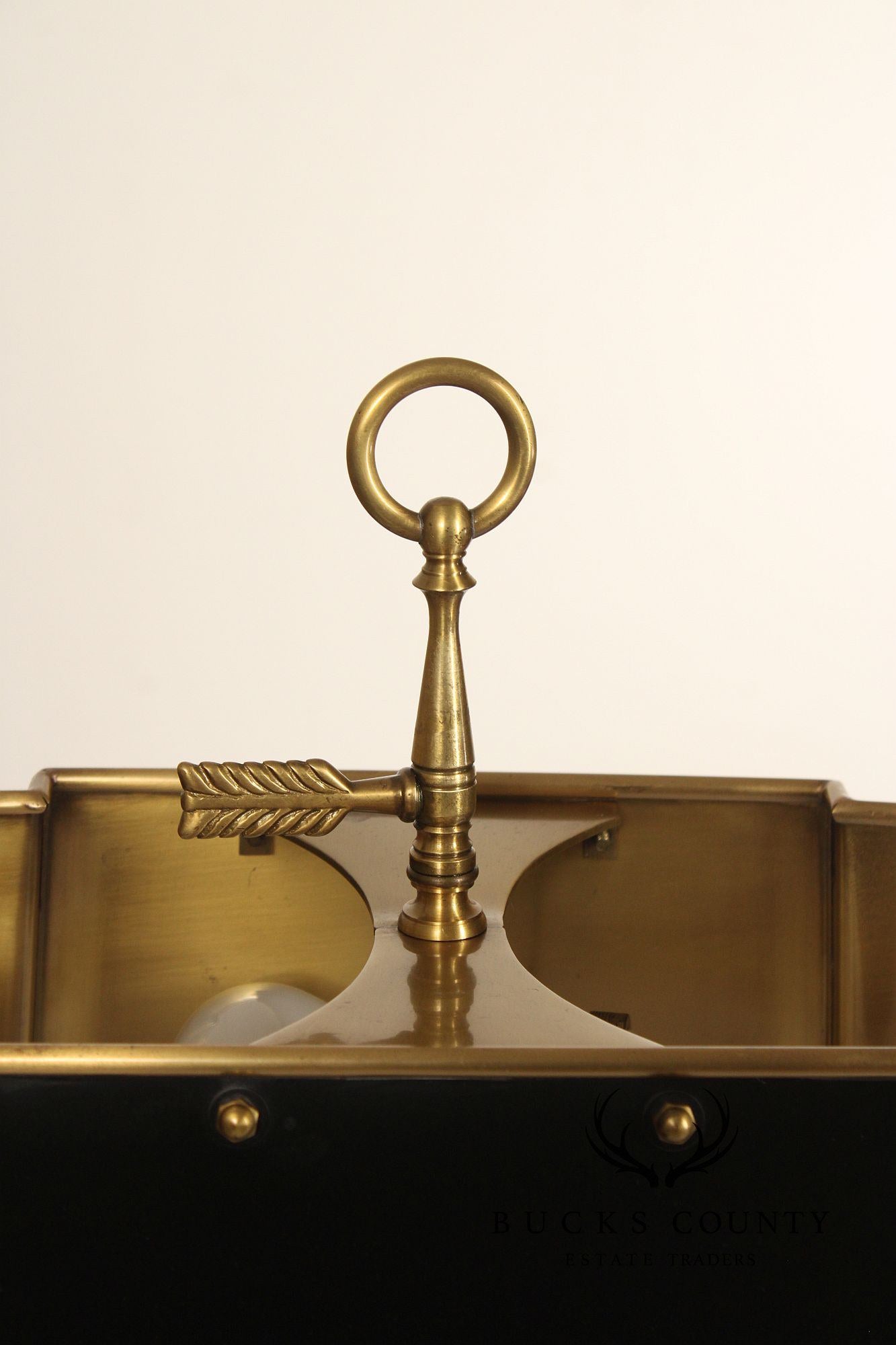Wildwood Brass and Tole Bouillotte Table Lamp