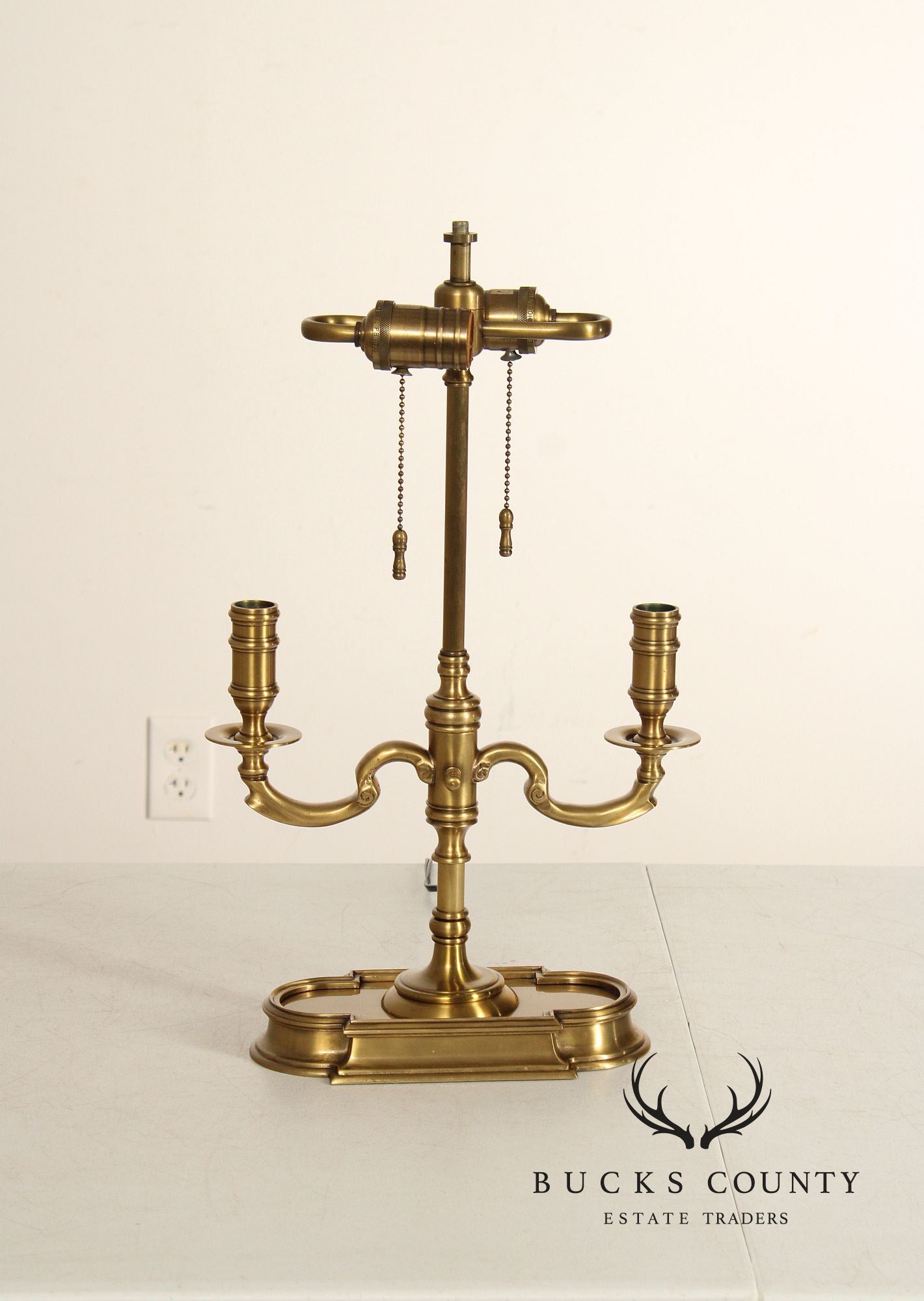 Wildwood Brass and Tole Bouillotte Table Lamp