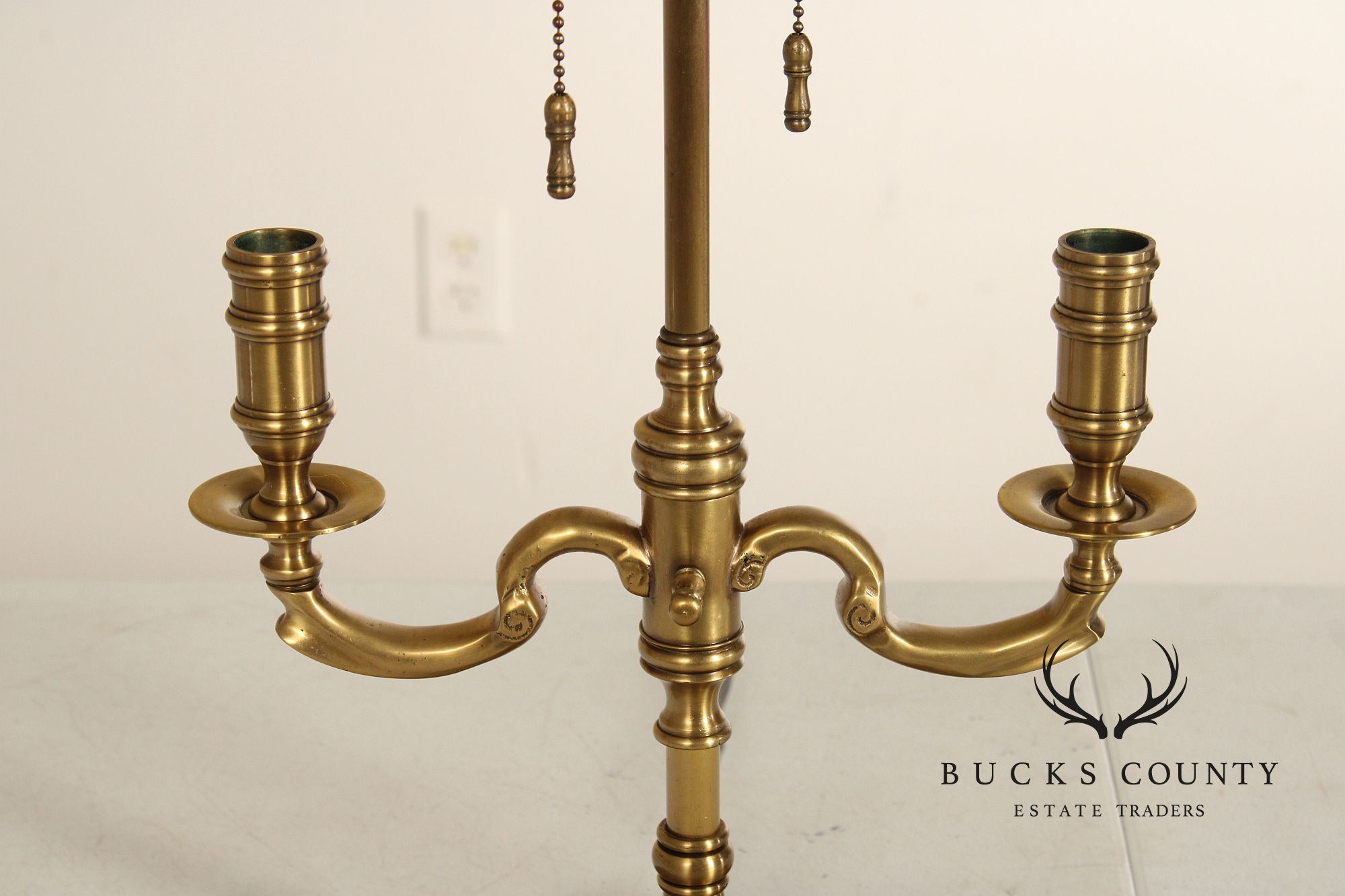 Wildwood Brass and Tole Bouillotte Table Lamp