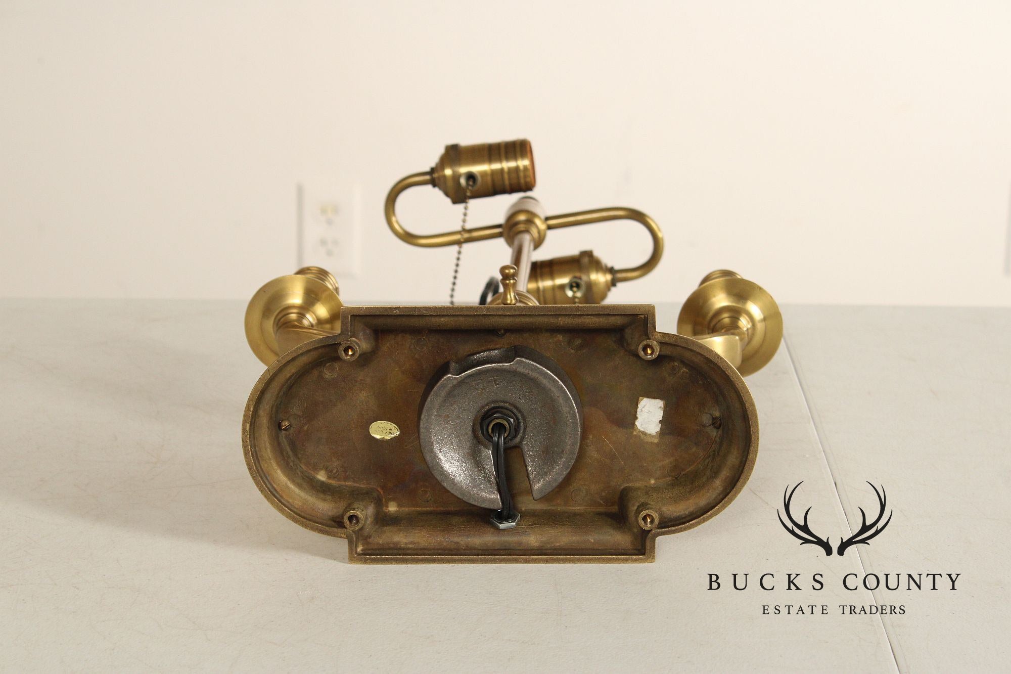 Wildwood Brass and Tole Bouillotte Table Lamp