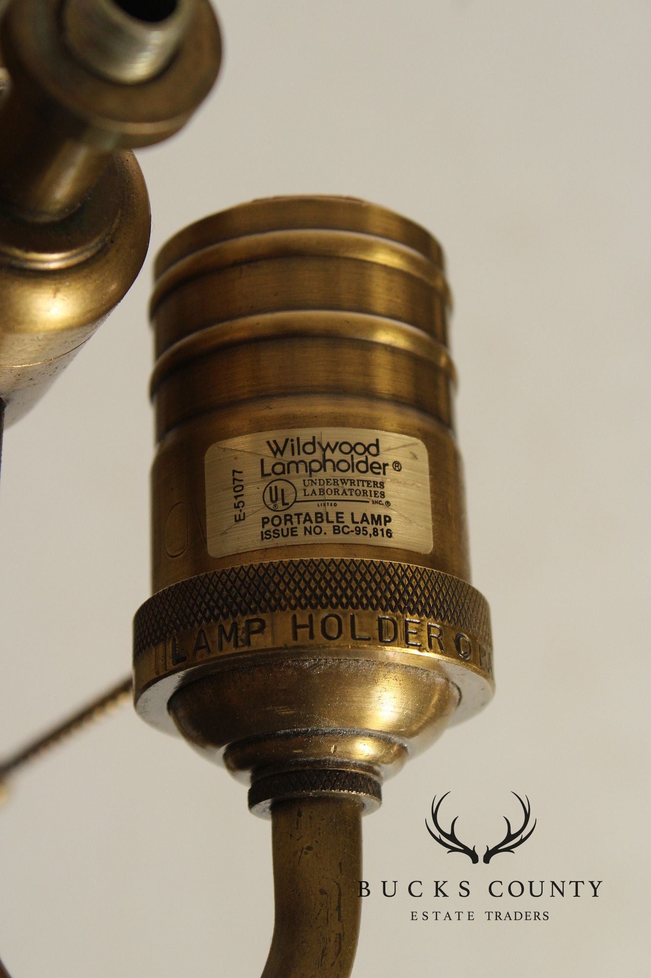 Wildwood Brass and Tole Bouillotte Table Lamp