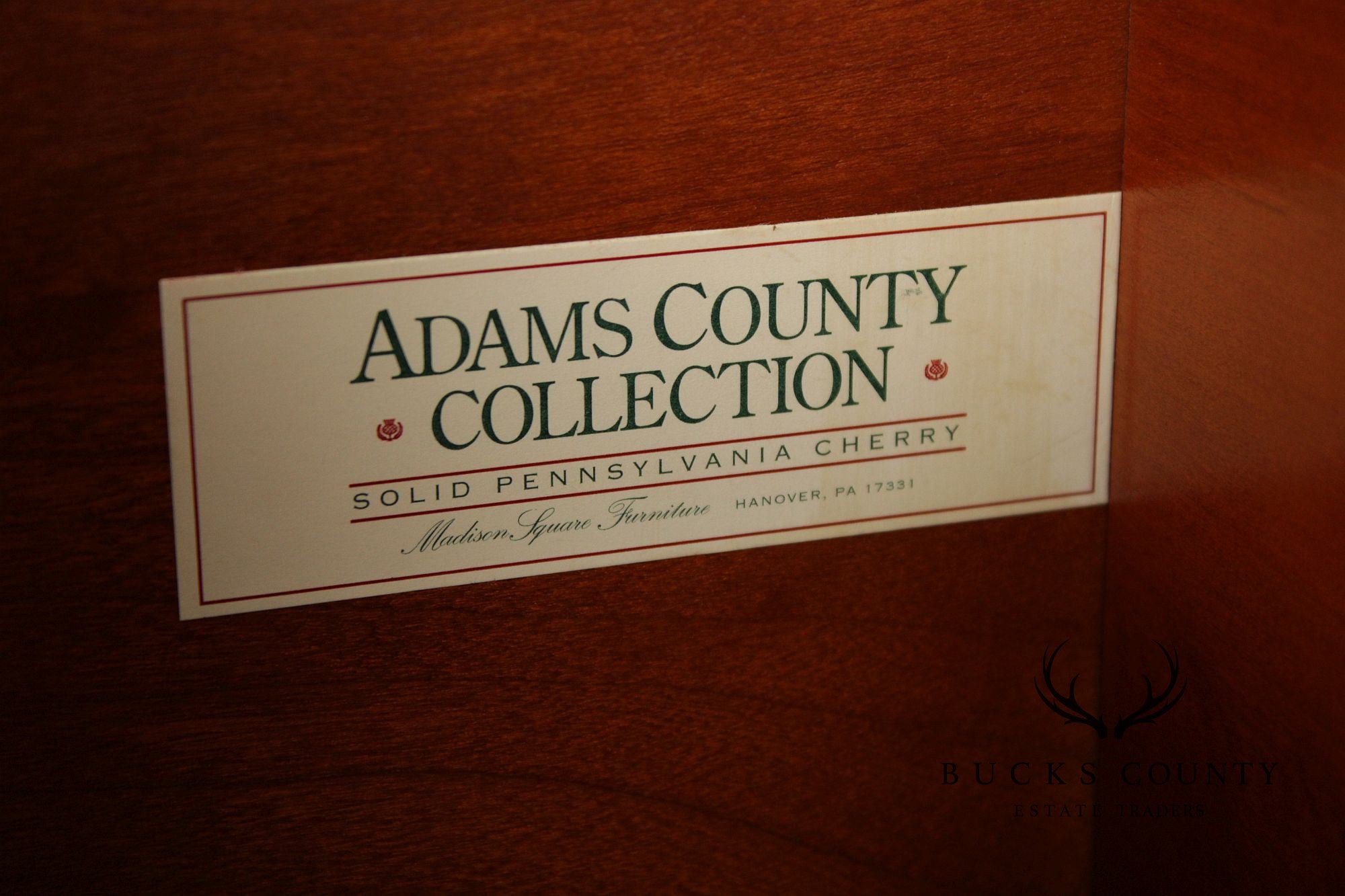 Madison Square Adams County Collection Small Cherry Blanket Chest Form Accent Box