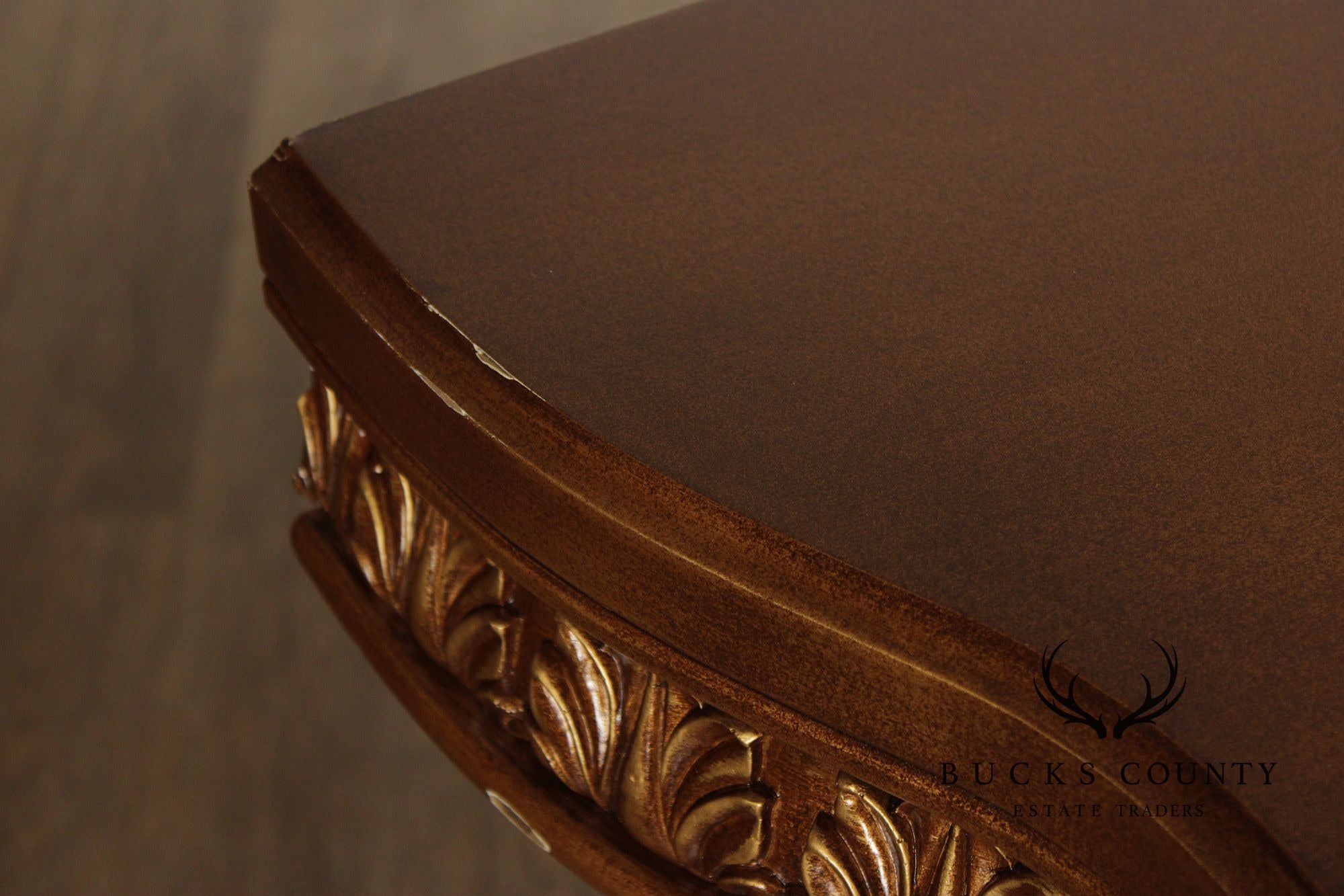 Rococo Revival Carved And Gilt Console Table