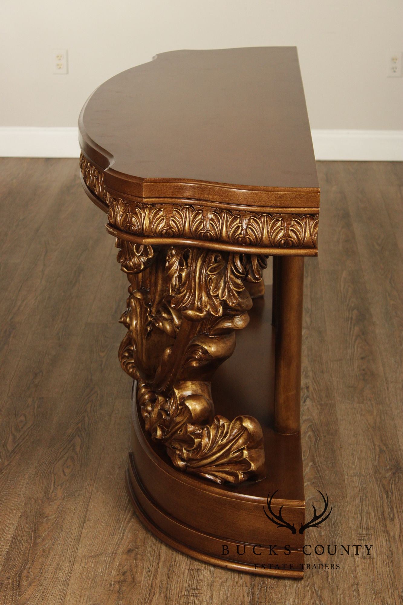 Rococo Revival Carved And Gilt Console Table