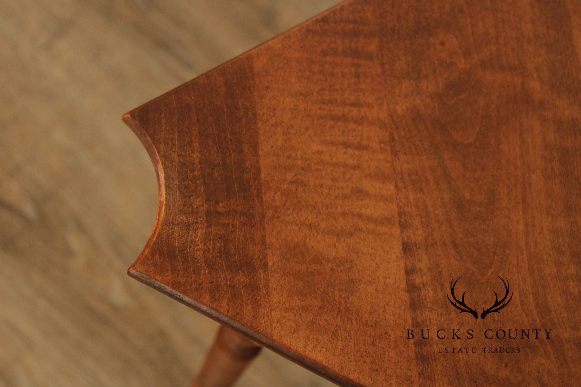 River Bend Ltd. Tiger Maple Corner Stand Table