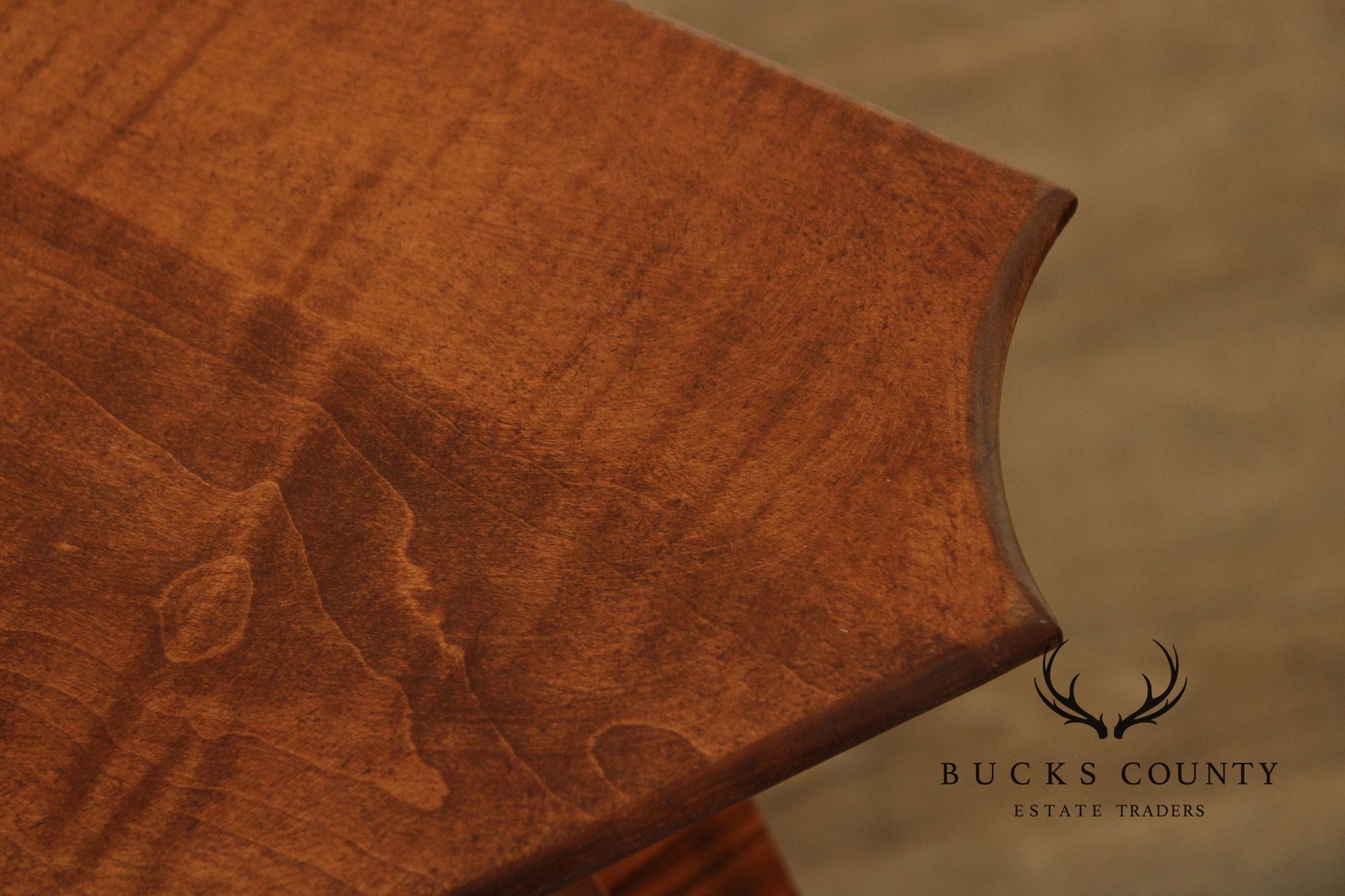 River Bend Ltd. Tiger Maple Corner Stand Table