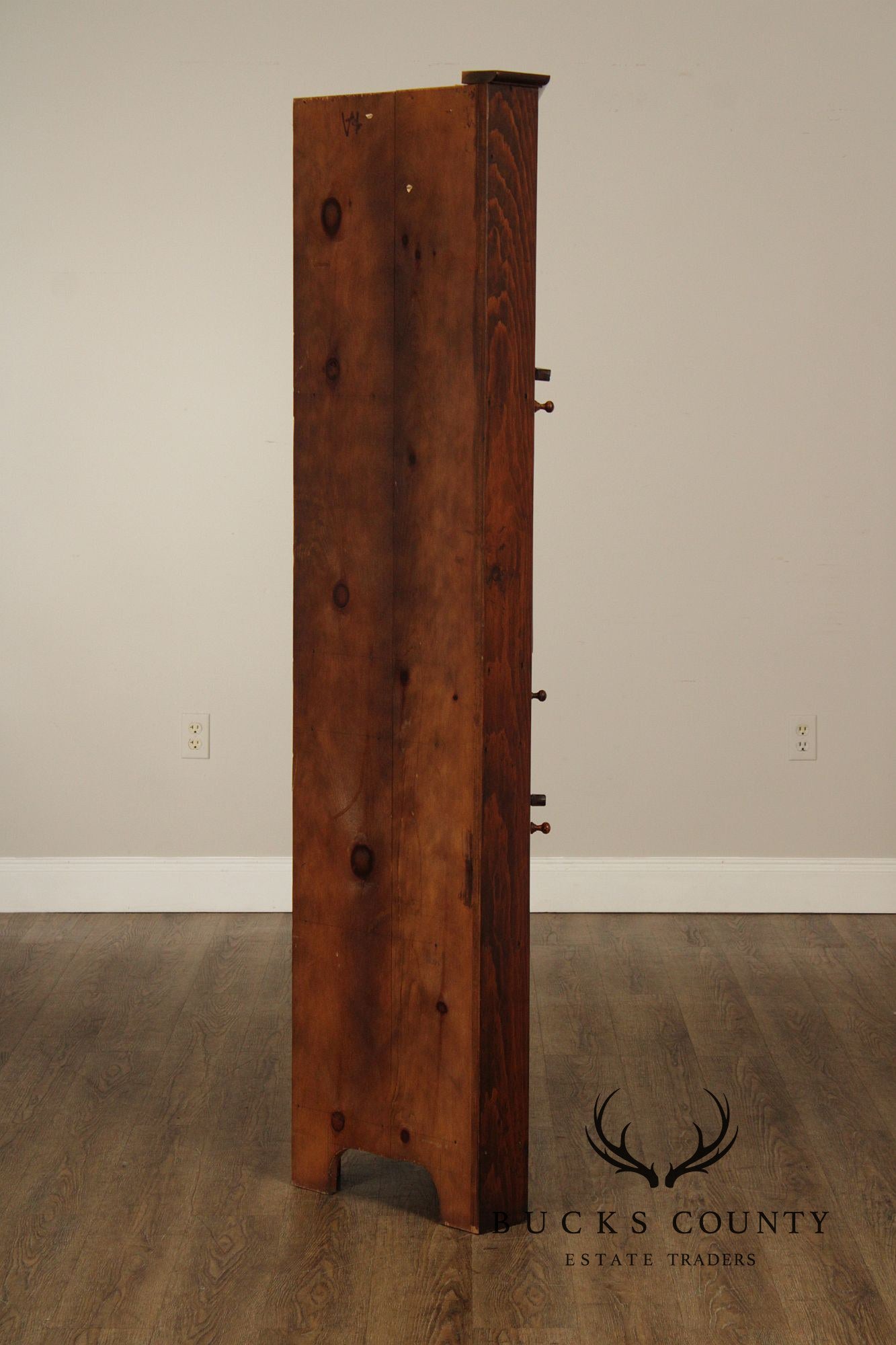 Custom Quality Narrow Pine Corner Cabinet