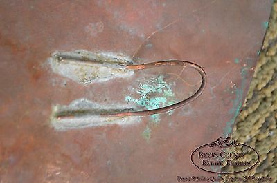 Hammered Copper Weathered Dolphin Wall Sculpture