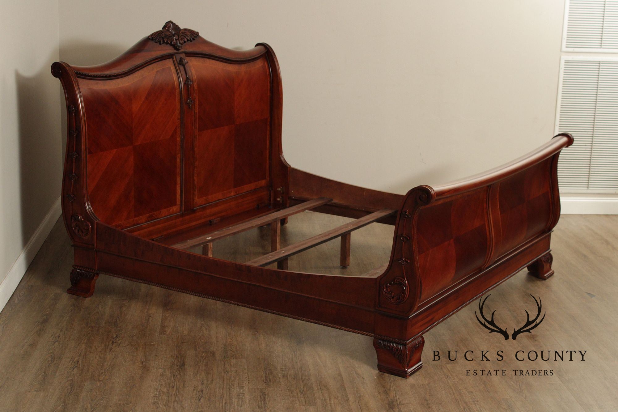 Lexington Mahogany King Sleigh Bed