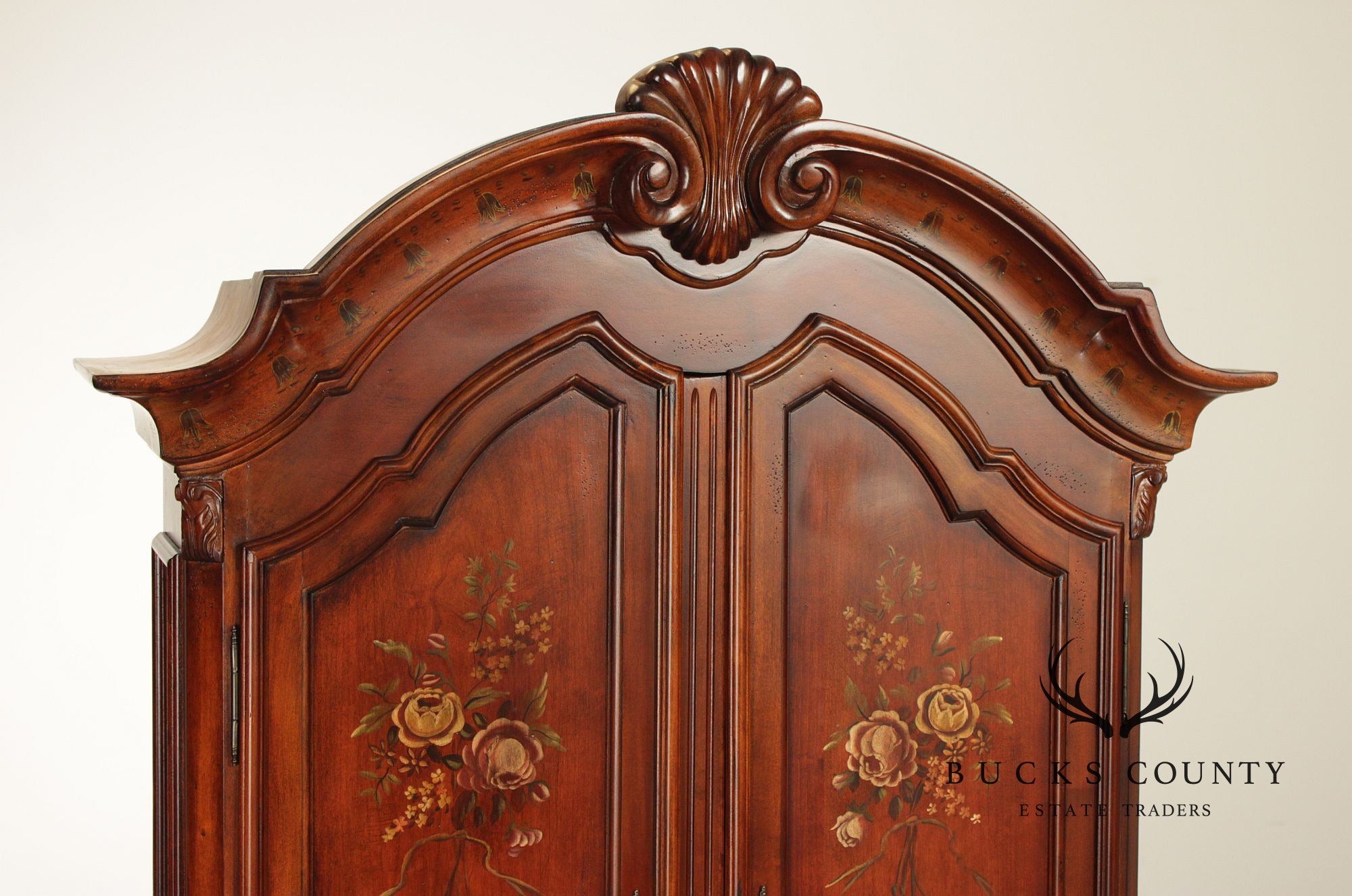 Ethan Allen Tuscany Collection Paint Decorated Secretary Desk
