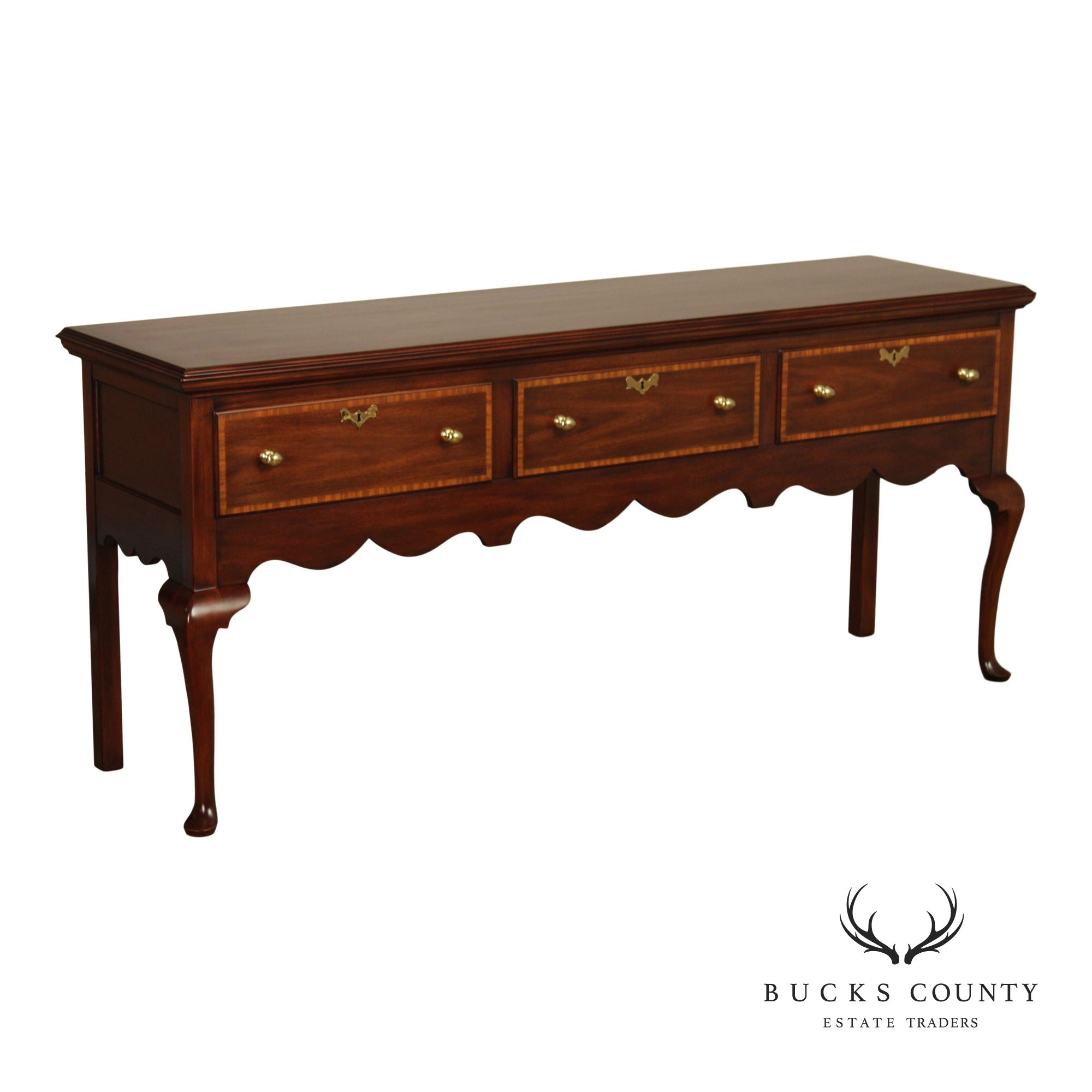 Henkel-Harris Jamestown Colony Mahogany Queen Anne Style Sideboard