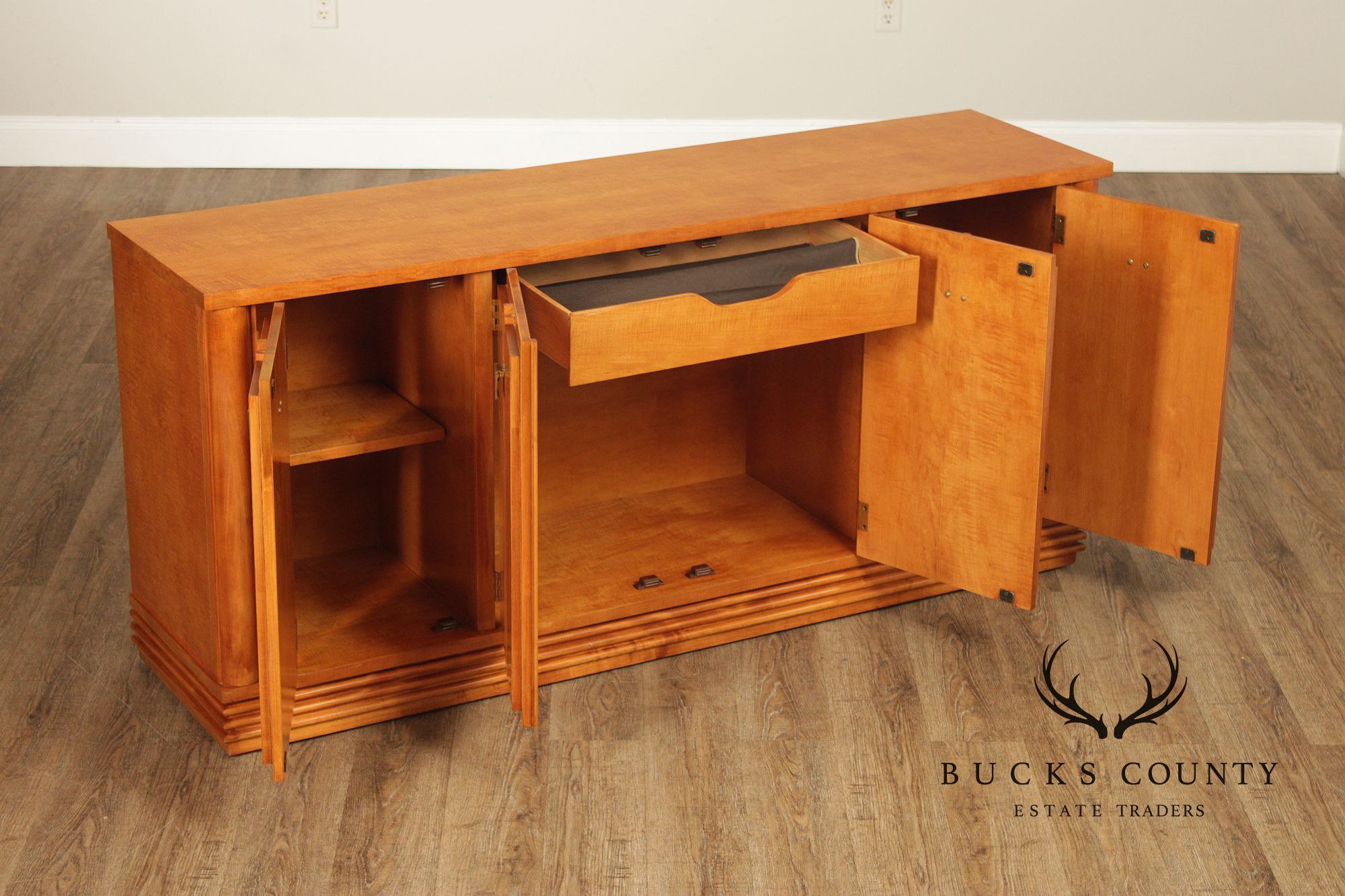 Hickory White Genesis Collection Art Deco Style Maple Sideboard