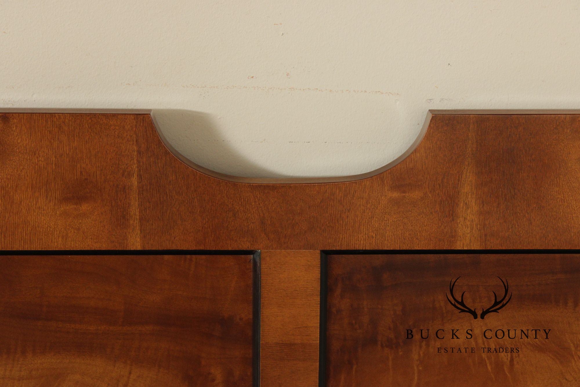 Century Furniture Traditional Yew Wood Full Headboard