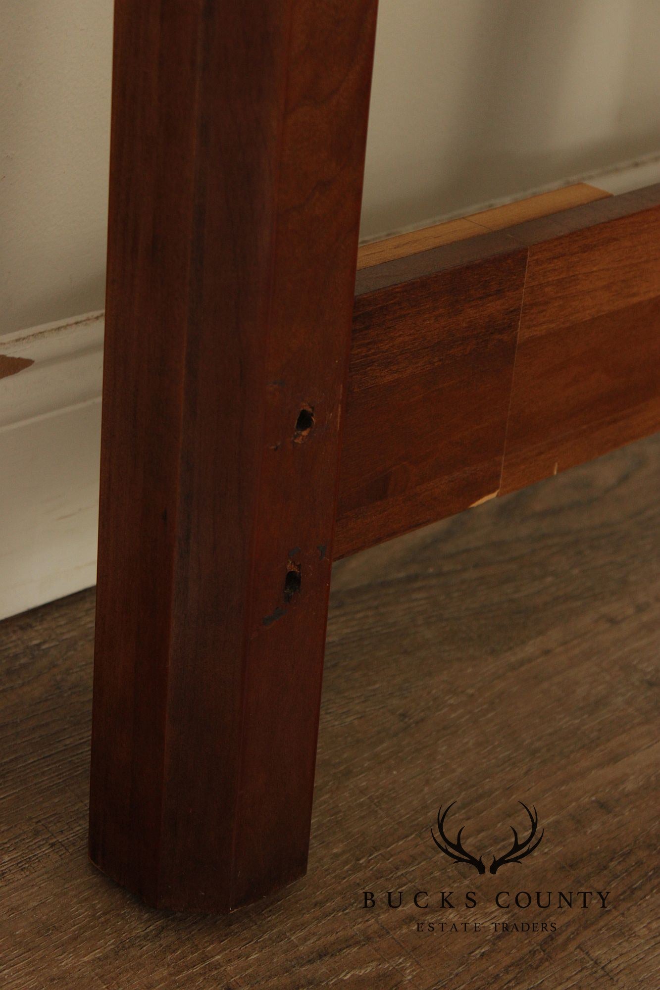 Century Furniture Traditional Yew Wood Full Headboard