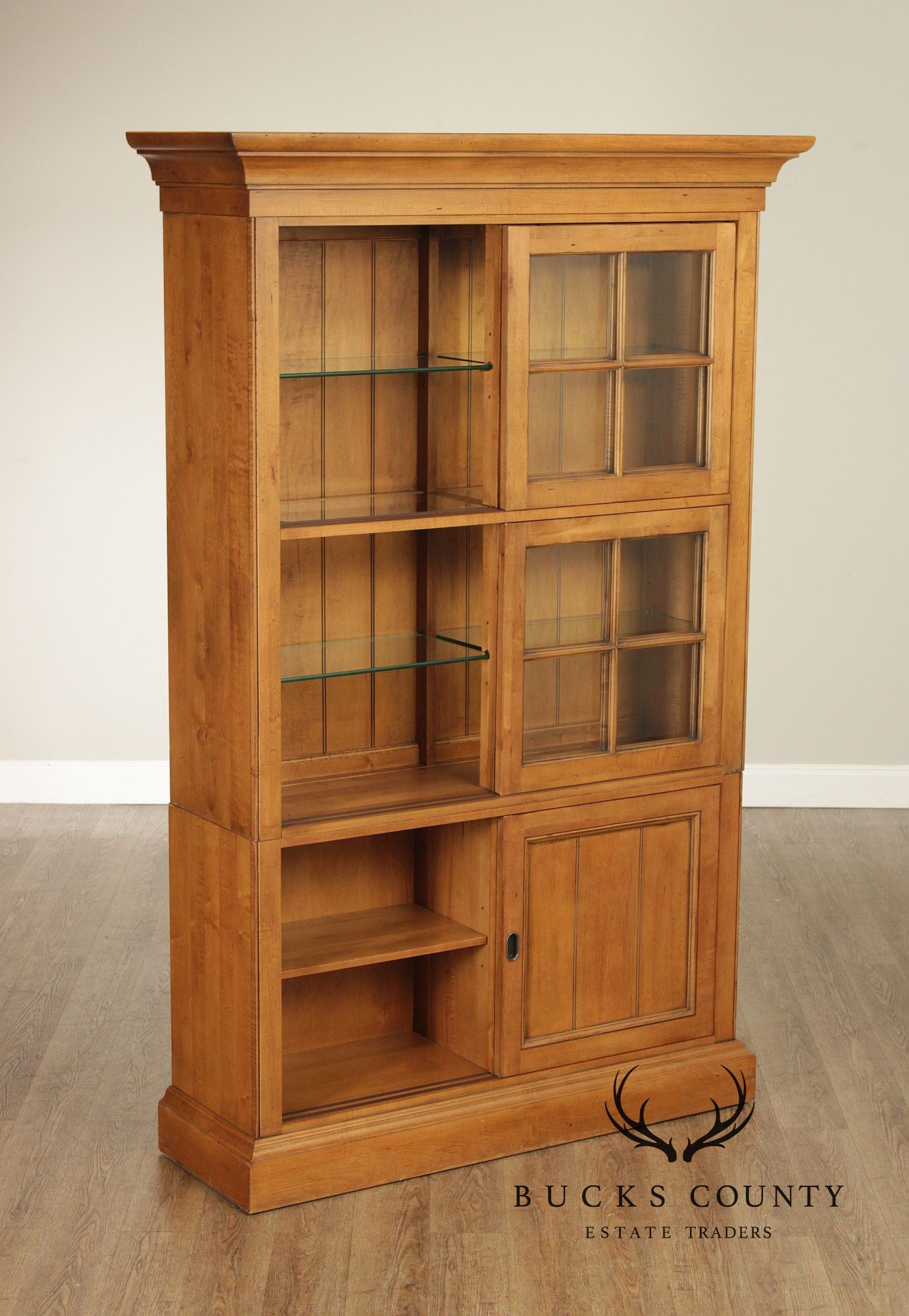 Ethan Allen 'New Country' Maple China Cabinet