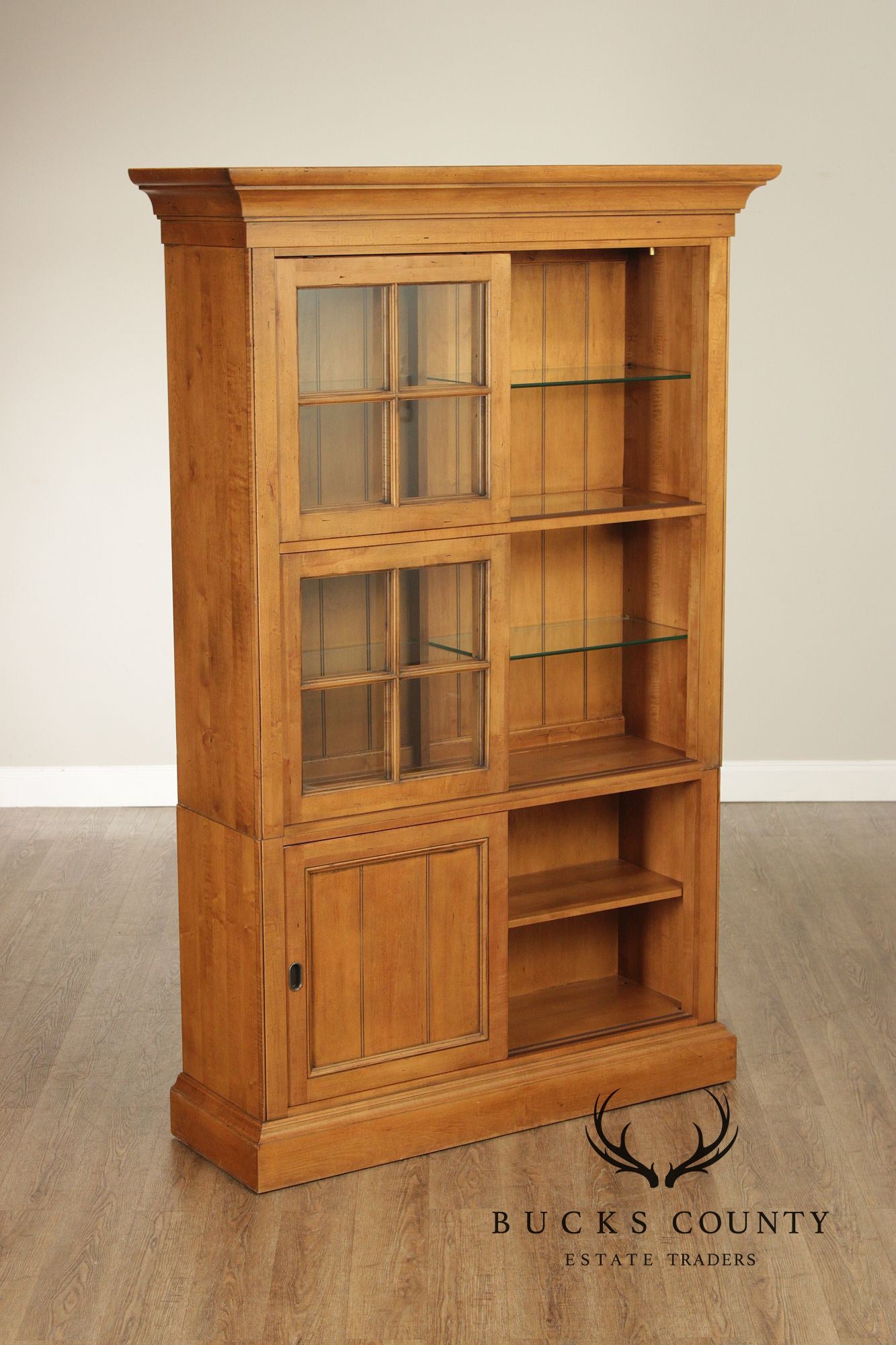 Ethan Allen 'New Country' Maple China Cabinet