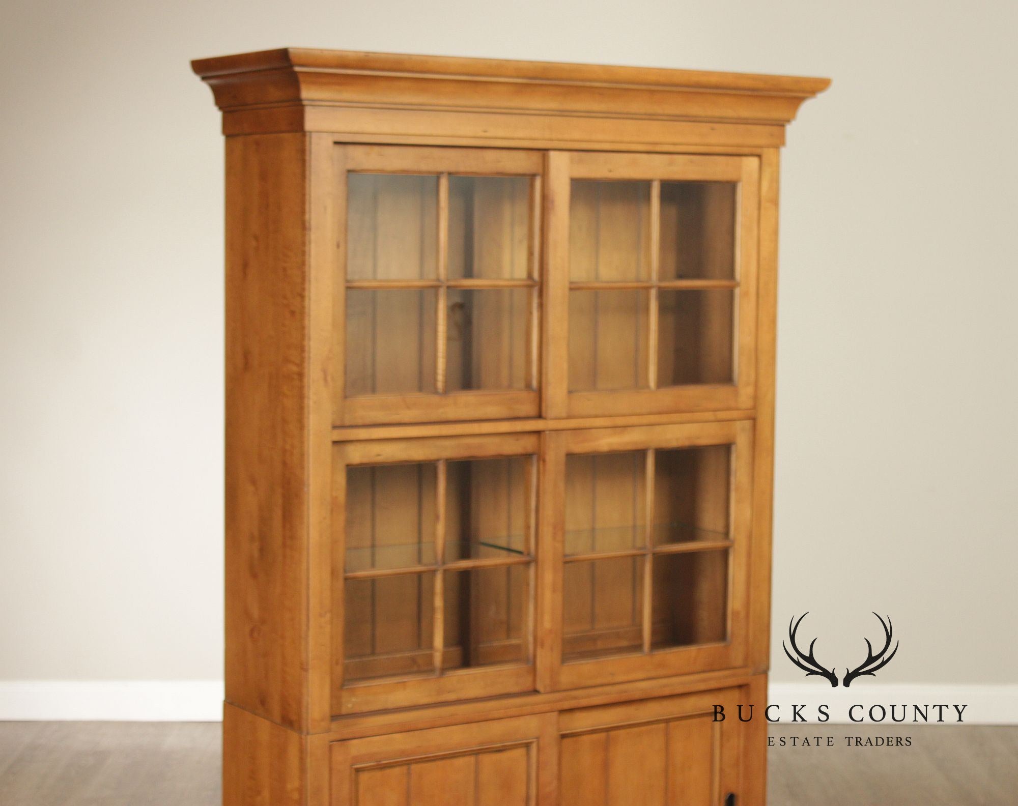 Ethan Allen 'New Country' Maple China Cabinet