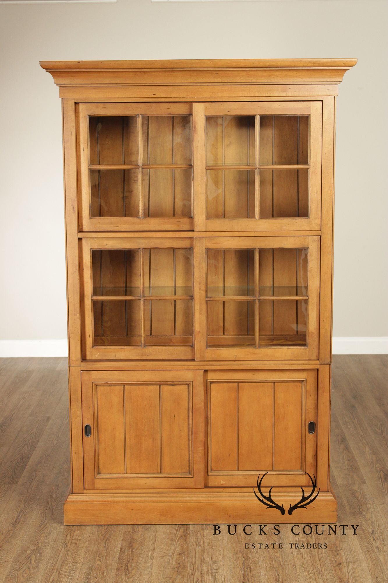 Ethan Allen 'New Country' Maple China Cabinet