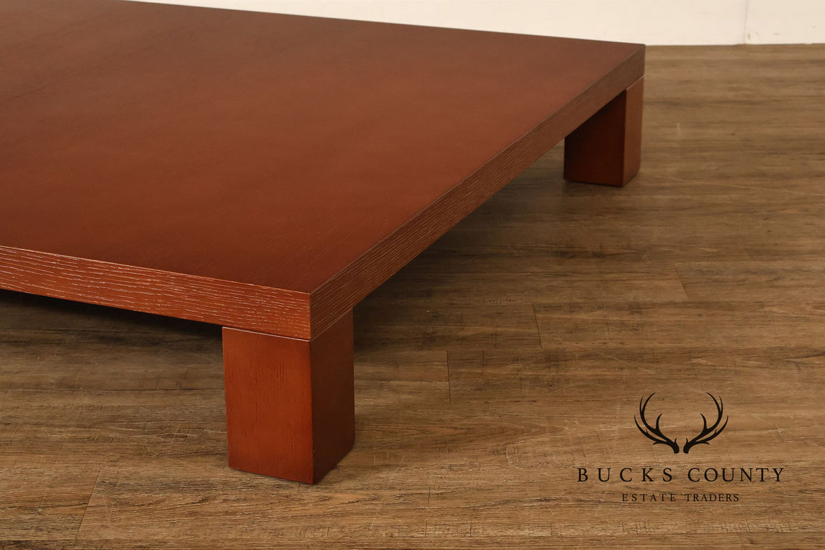 Modern Low Profile Square Coffee Table