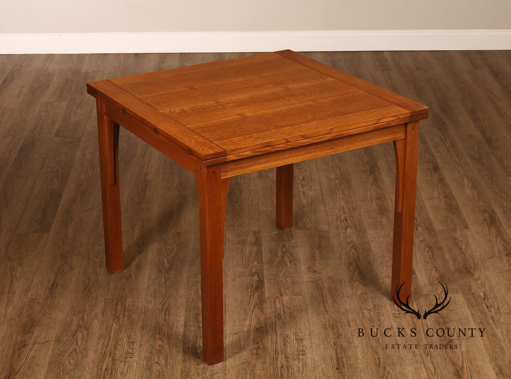 Stickley Mission Collection Oak Flip Top Dining Table