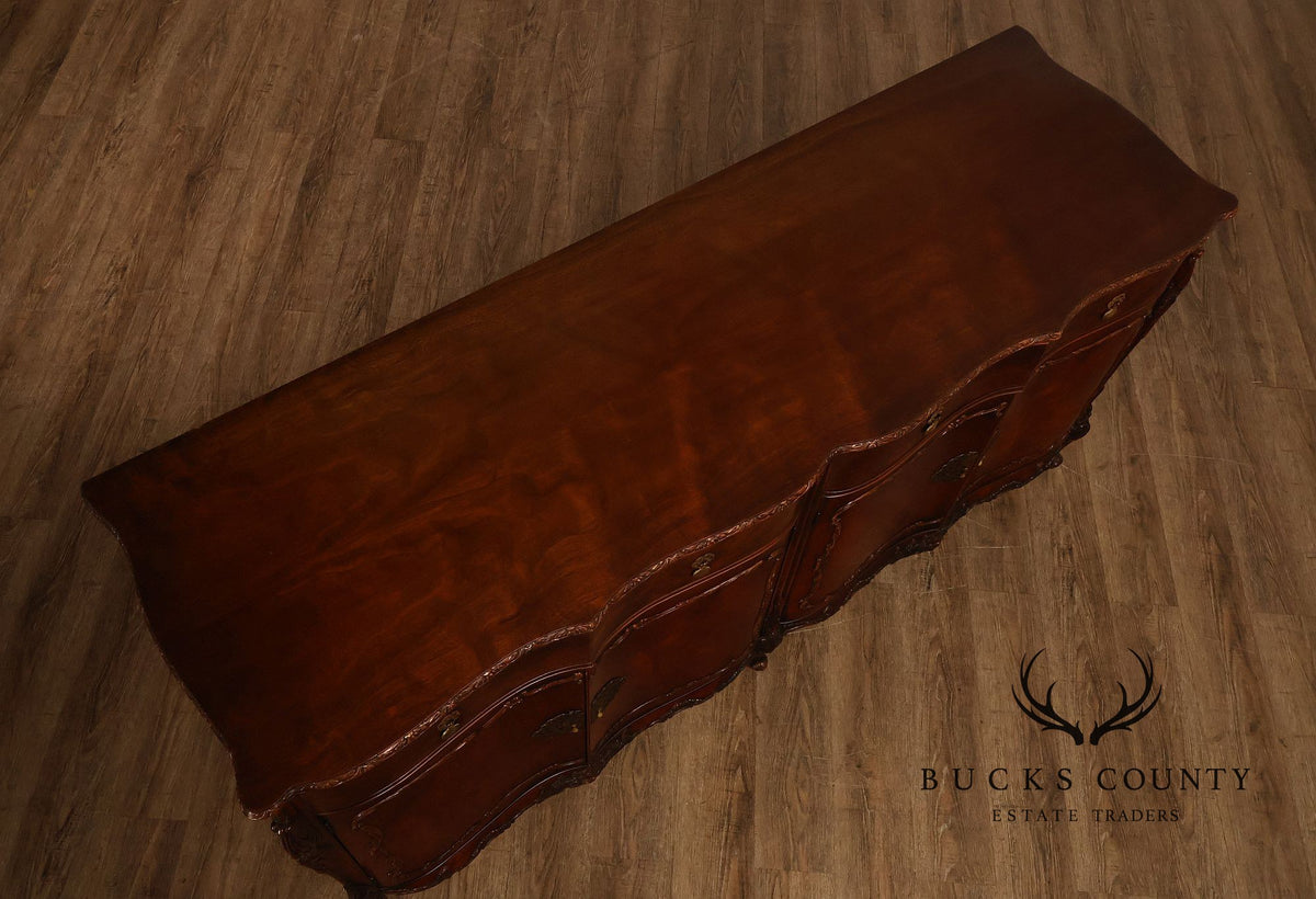 Batesville 1930s Carved Mahogany Sideboard Buffet