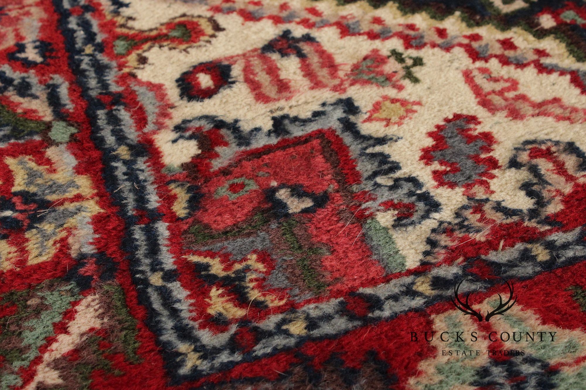 Persian Heriz Style Wool Area Rug 5'x3'