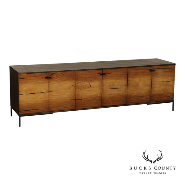 West Elm Natural Wood Media Console Sideboard