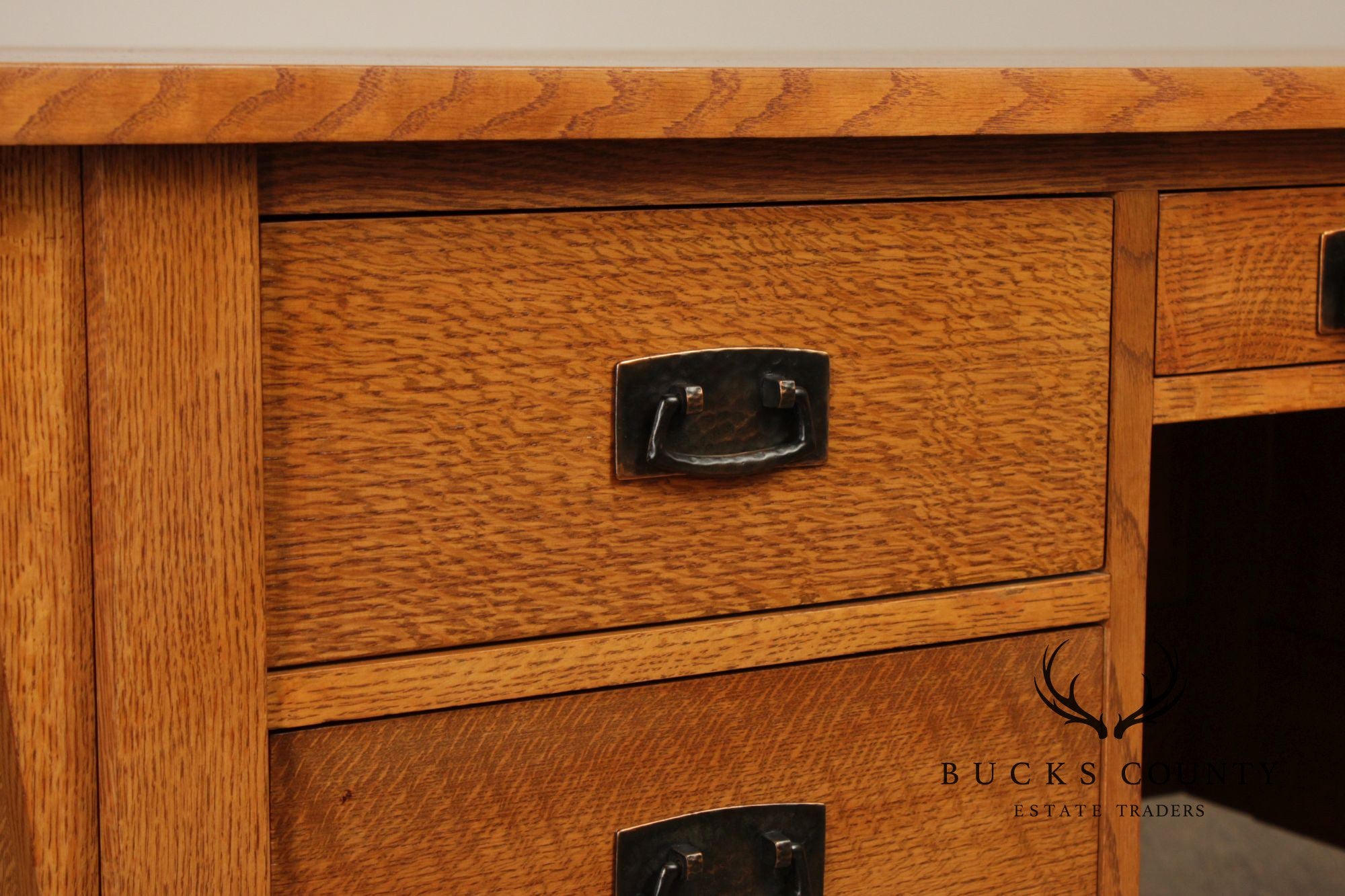 Stickley Mission Collection Oak Executive Desk