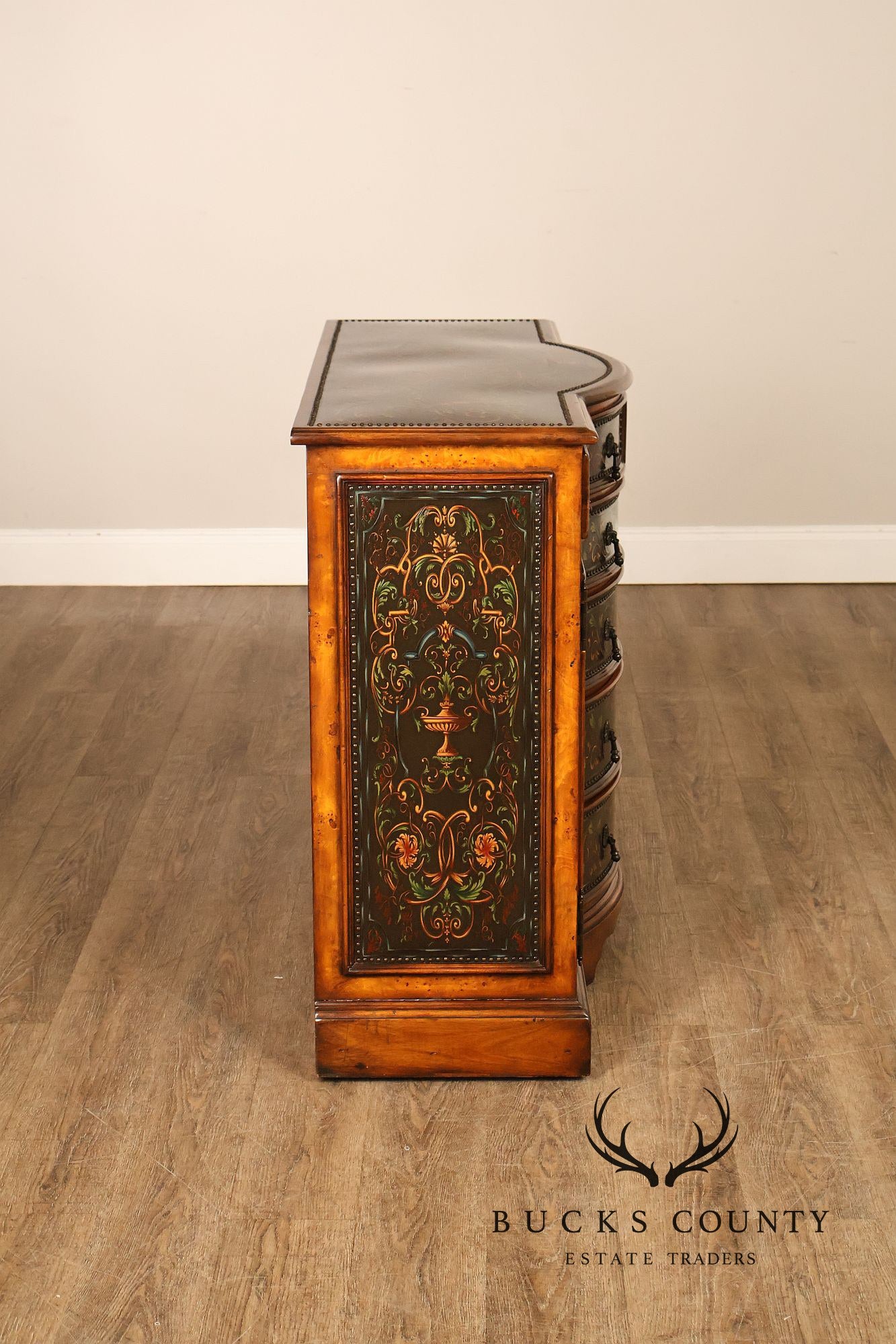 Theodore Alexander Decorated Chest With Drawers And Cabinet Doors