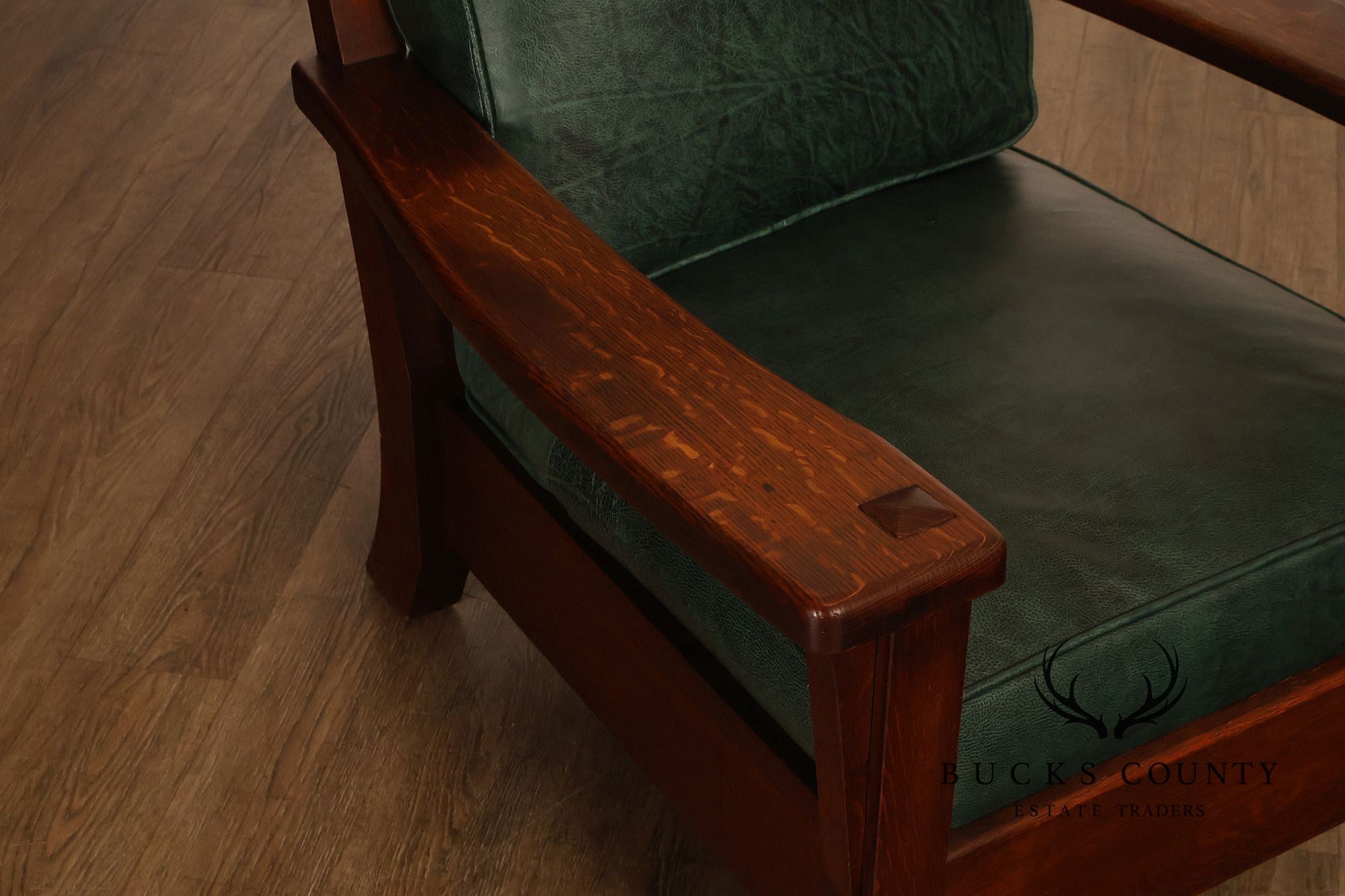 Limbert Arts & Crafts Antique Mission Oak Lounge Chair And Rocking Chair