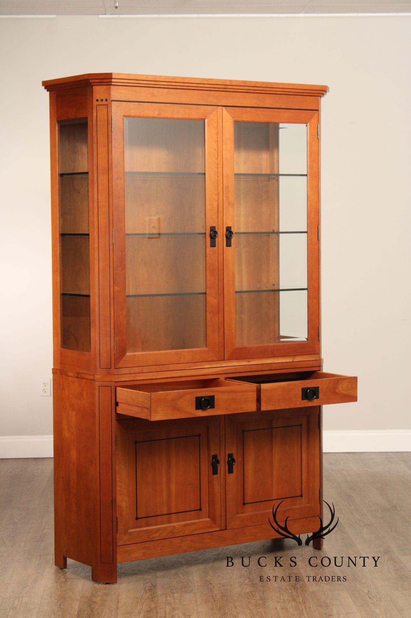 Stickley 21st Century Collection Cherry Buffet Base China Cabinet