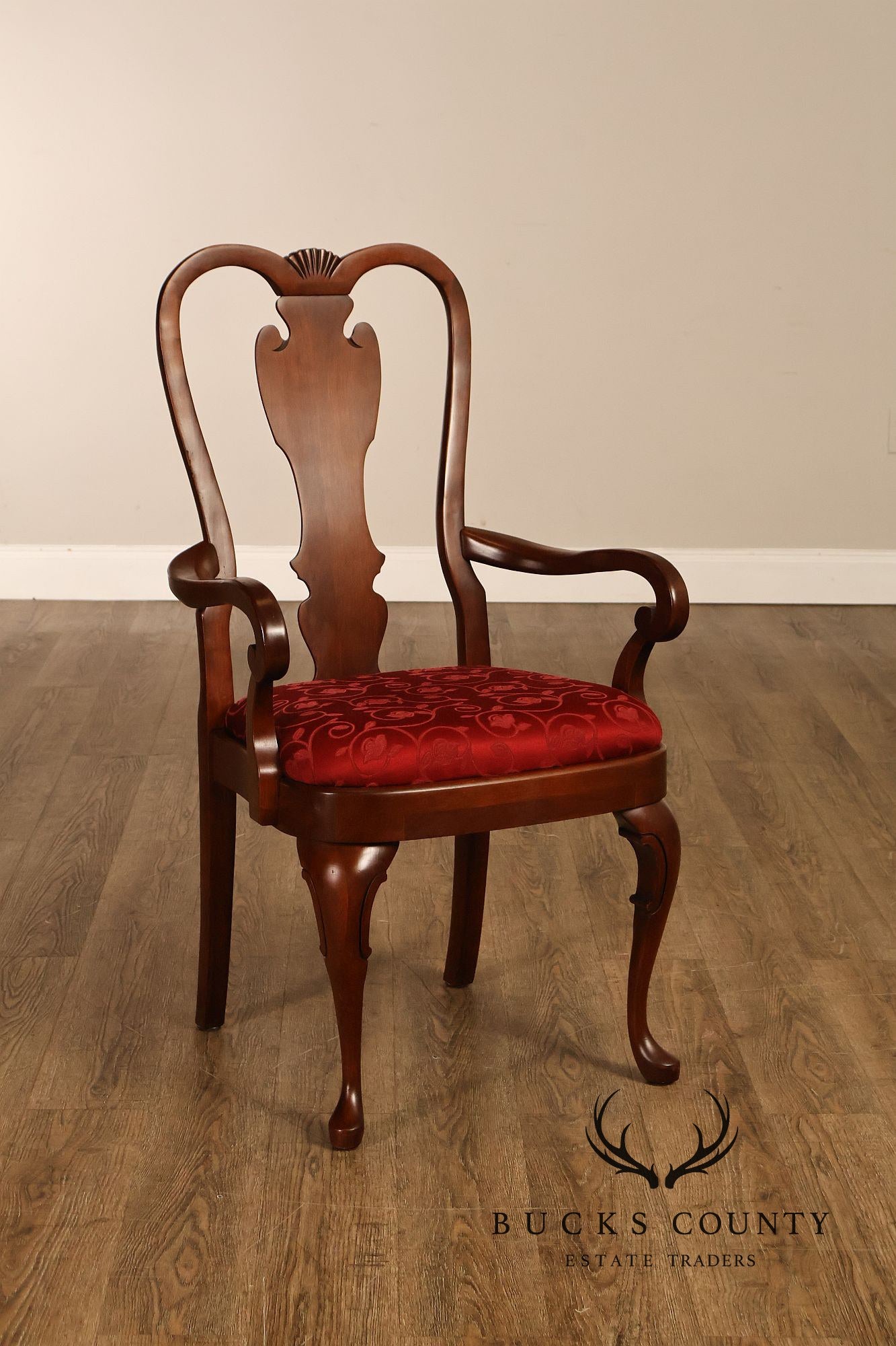Pennsylvania House Set Of 10 Queen Anne Cherry Dining Chairs