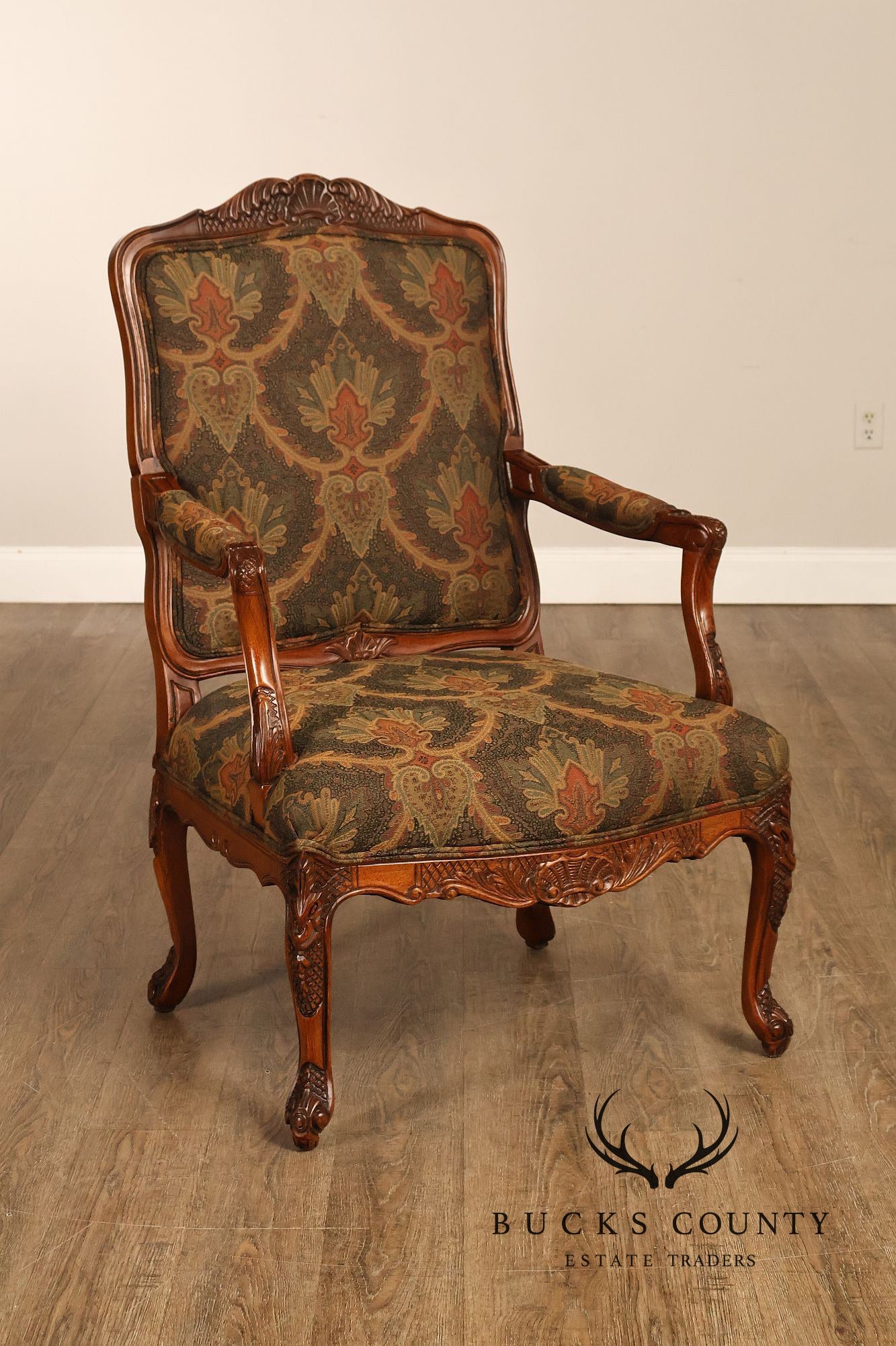 Woodmark Originals Italian Rococo Style Pair of Armchairs