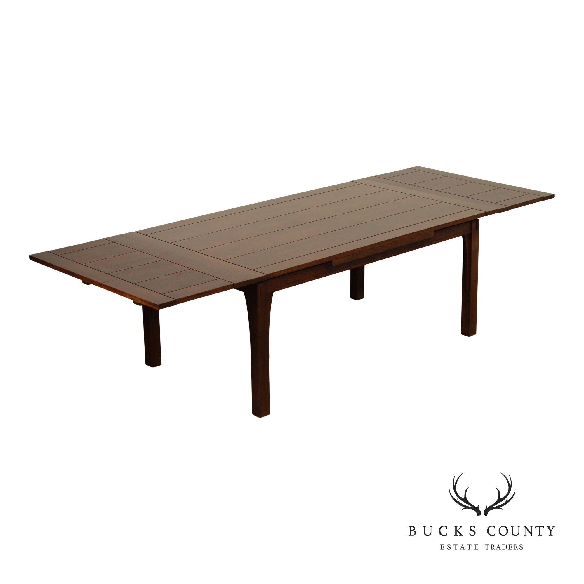 Stickley Mission Collection Oak Drawtop Dining Table