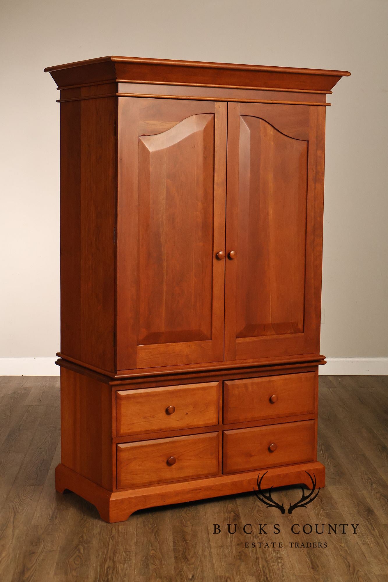 Hunt Country Furniture Cherry Two Door Armoire