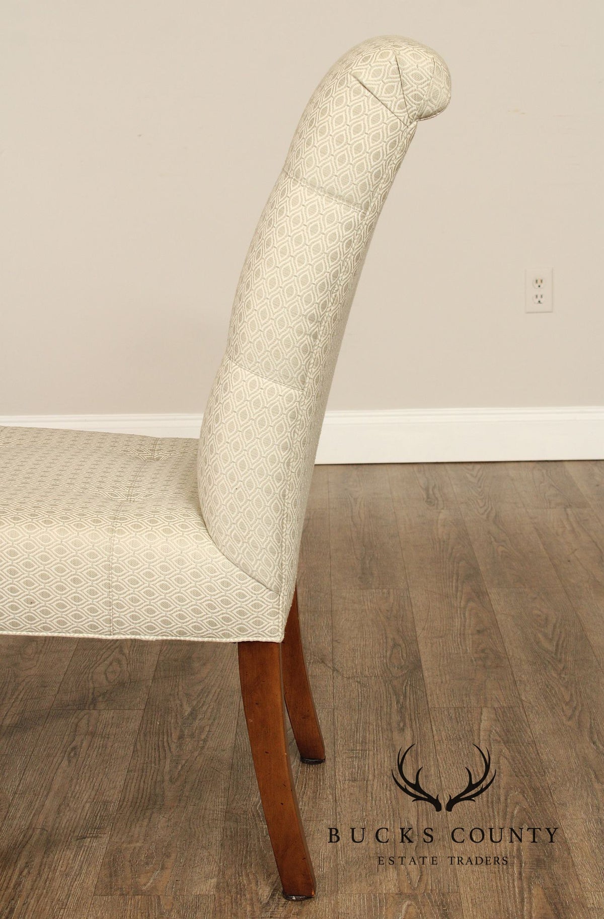Ethan Allen Button-Tufted Slipper Chair