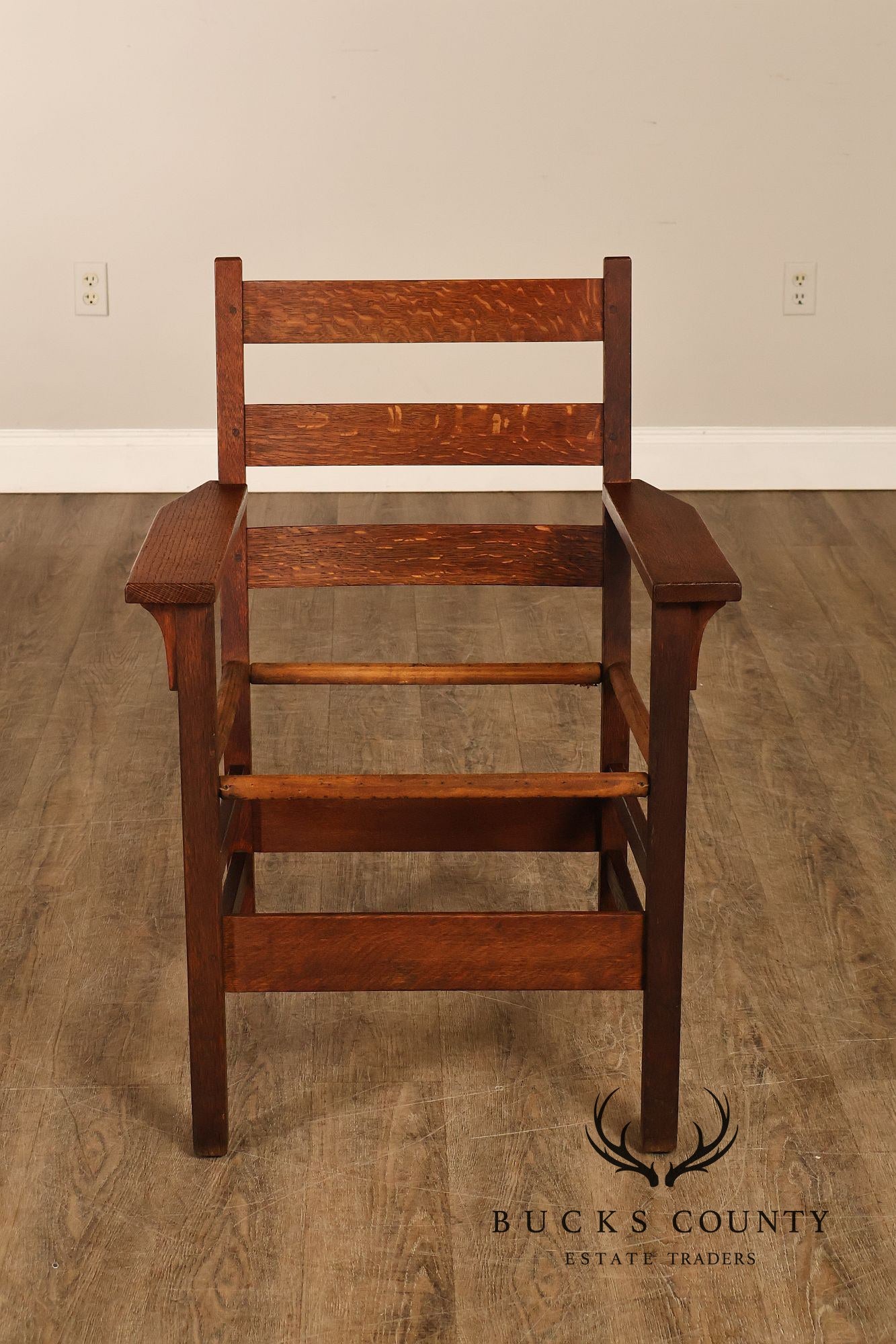 Gustav Stickley Antique Mission Oak Armchair