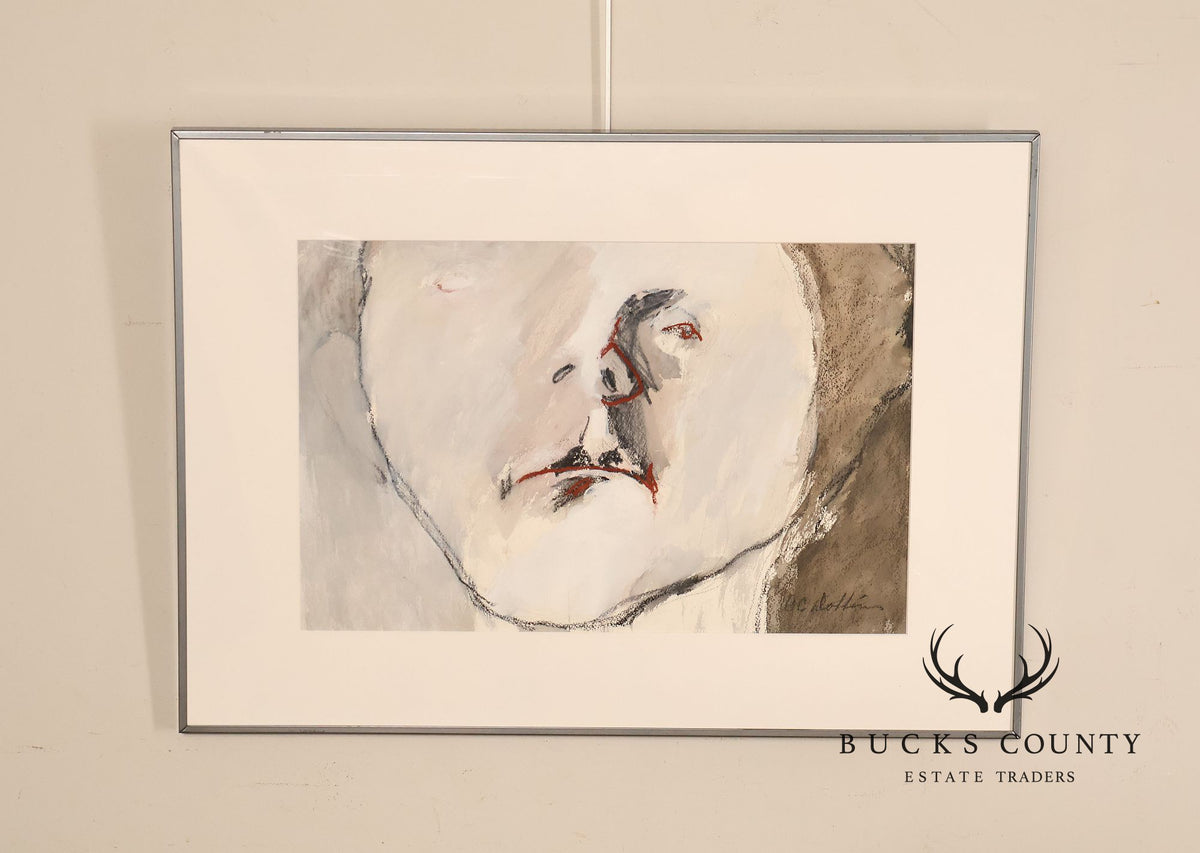 Anne Cooper Dobbins Mixed Media Painting, Abstract Figure