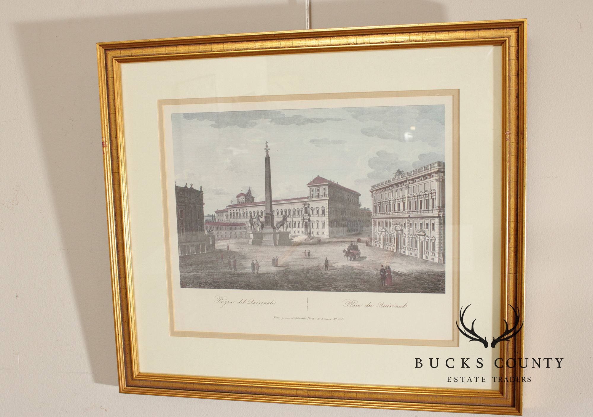 Set of Four Framed Italian Architectural Prints