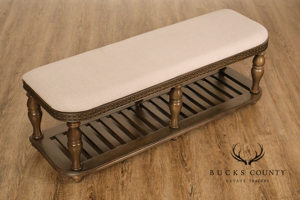Riverside 'Belmeade' Baluster Carved Bench