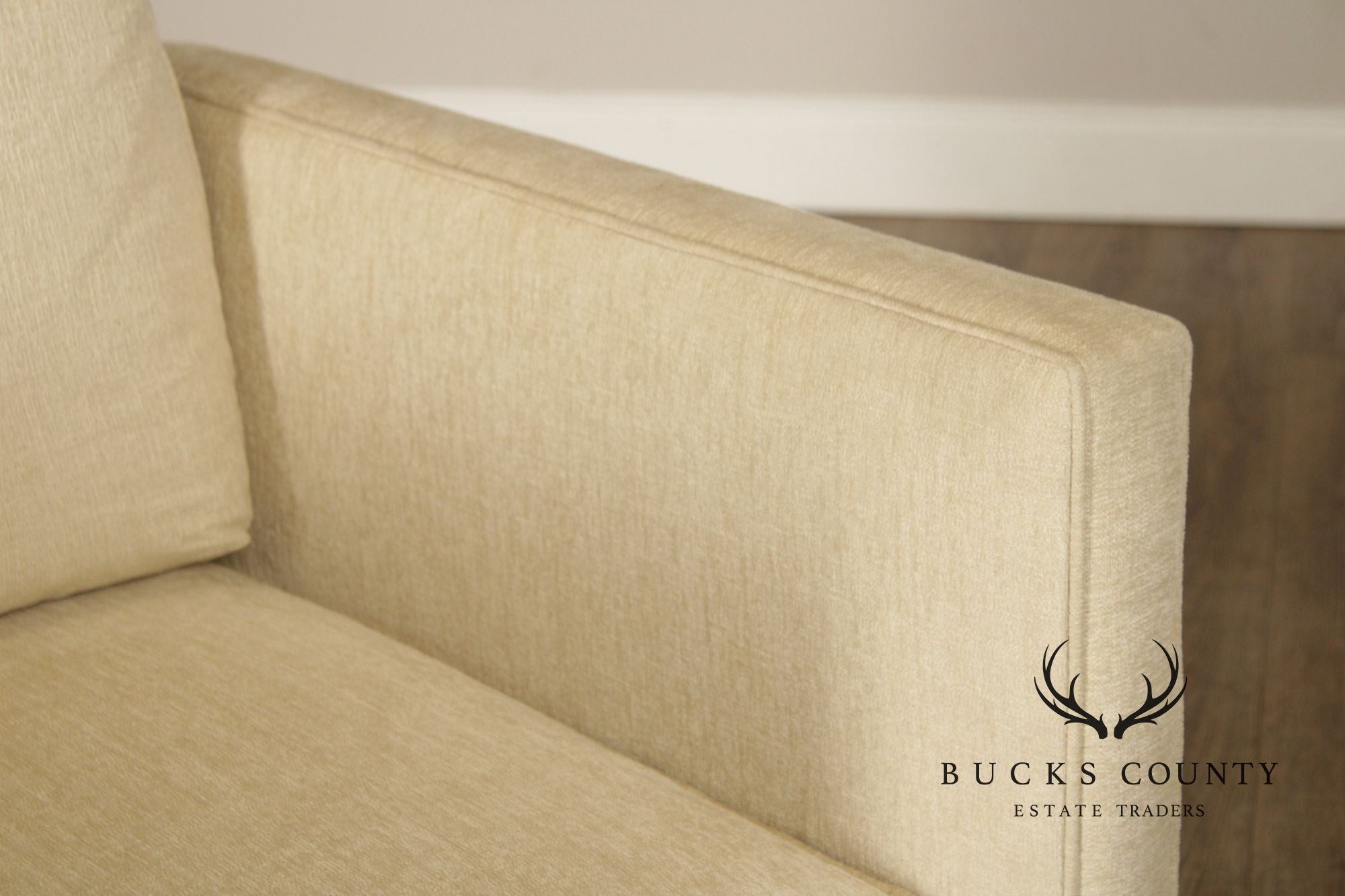 Contemporary American Made Robin Bruce "Rothko" Pair Of Upholstered Swivel Lounge Chairs