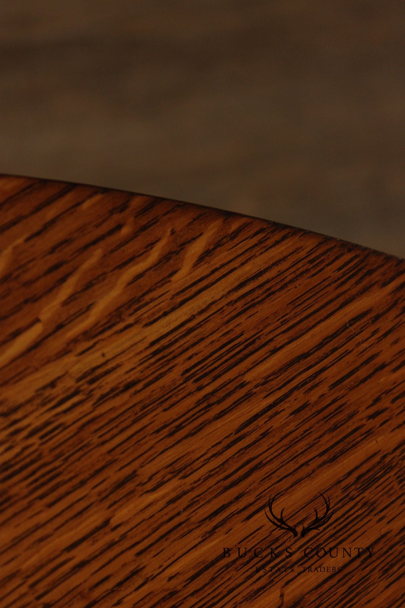 Stickley Mission Collection Round Oak Dining Table